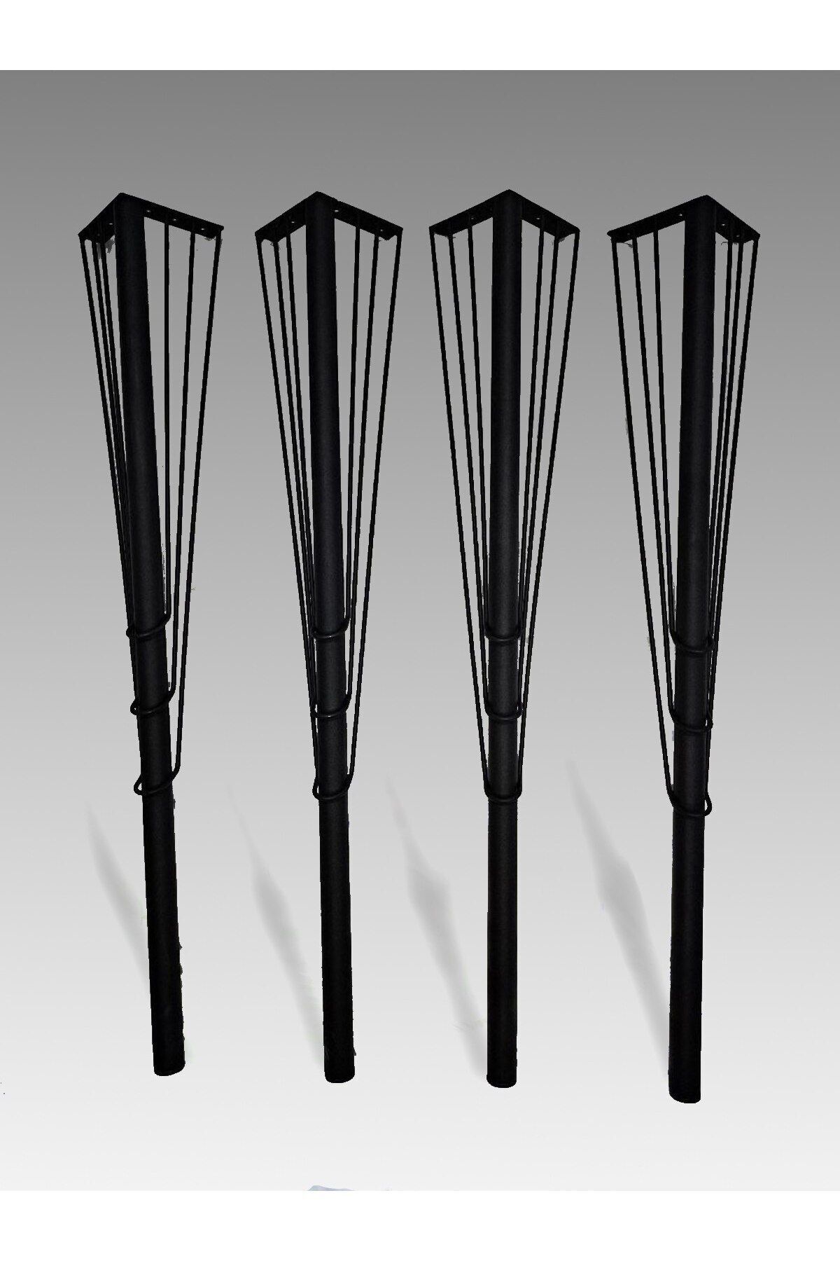 VennaHome 75cm-4'lü Demir Masa Ayak, Demir Ayak , Dresuar Ayağı, Masa Ayağı, Demir Ayaklar, Masa Ayakları