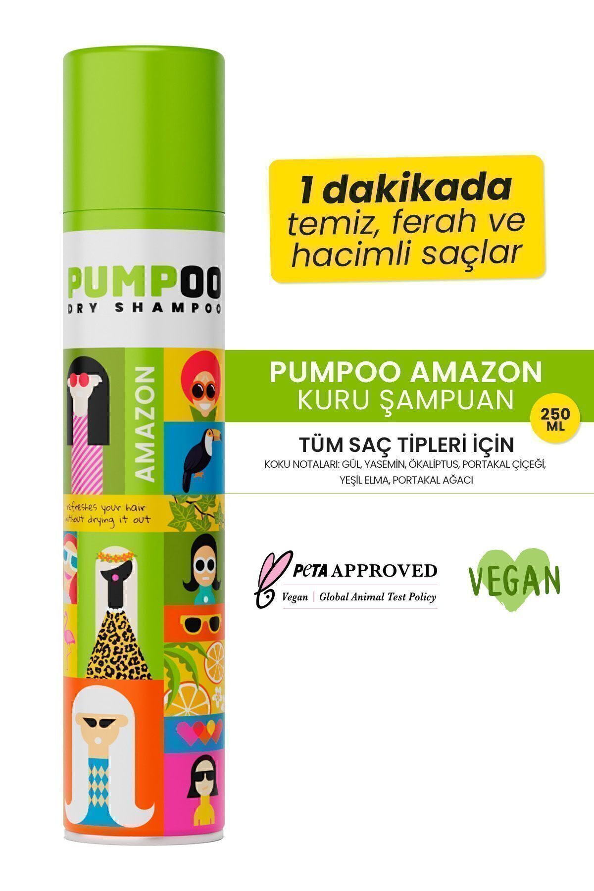 Pumpoo Amazon Kuru Şampuan - Amazon Dry Shampoo