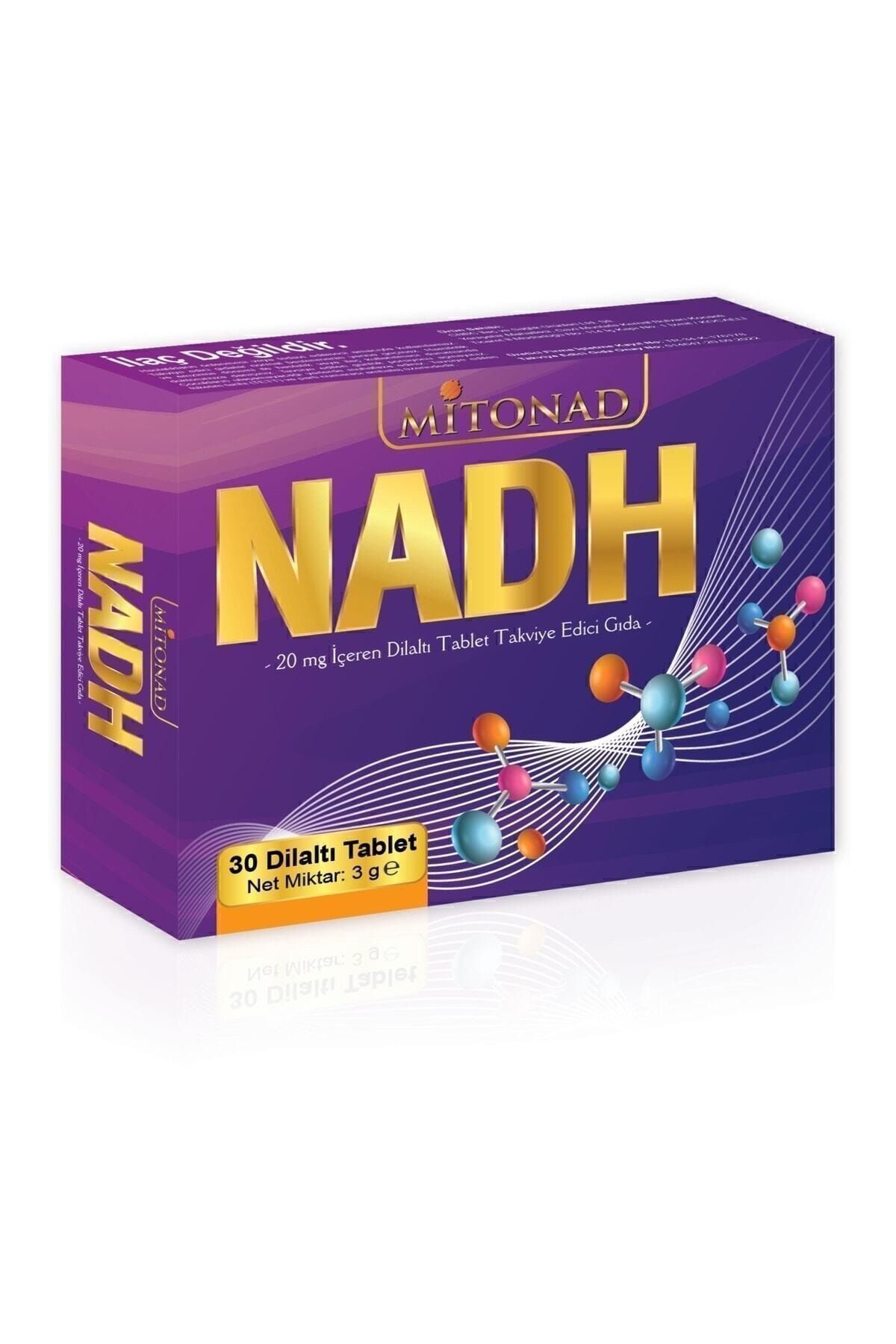 MİTONAD Nadh Içeren Dilaltı Tablet Takviye Edici Gıda 30 Dilaltı Tablet 3g