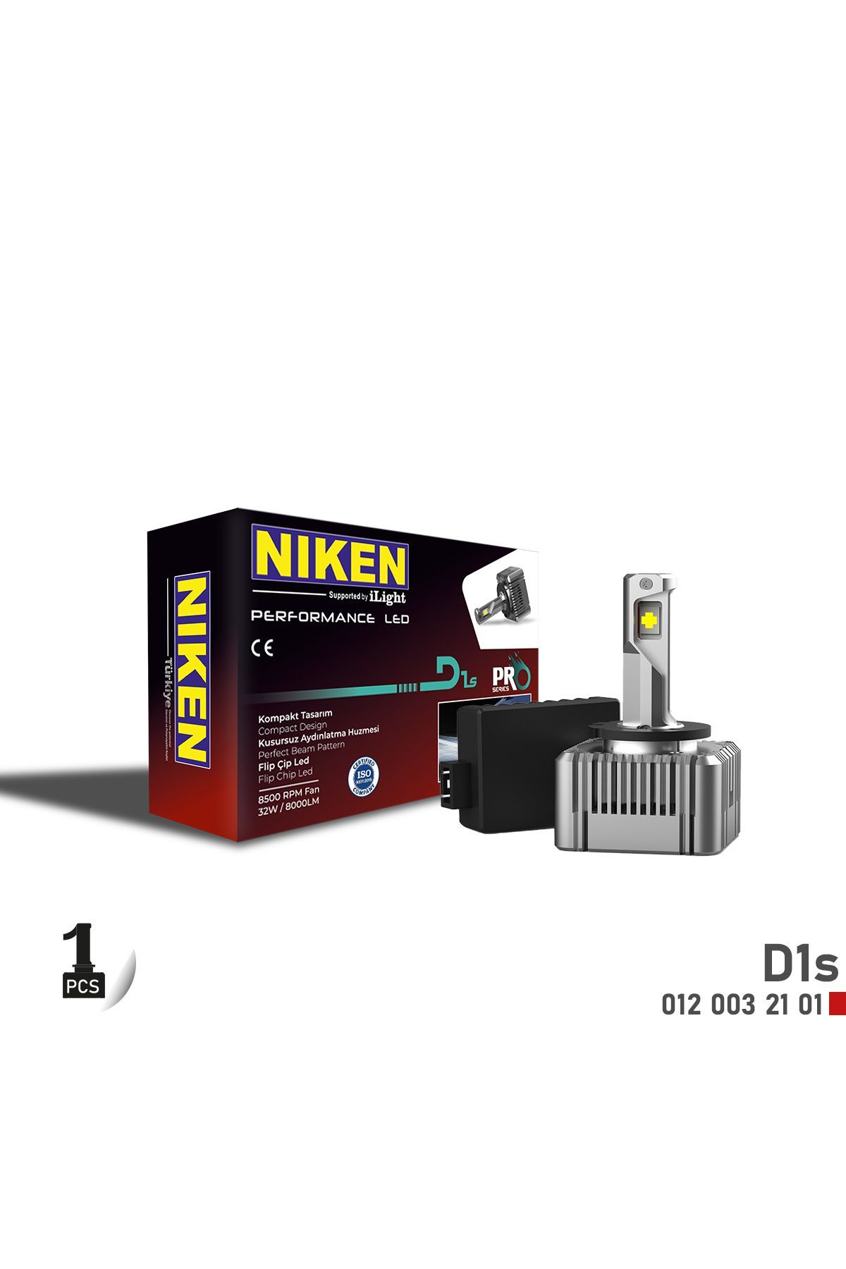 Niken D1s Led Xenon 8 Bin Lümen 1 Adet