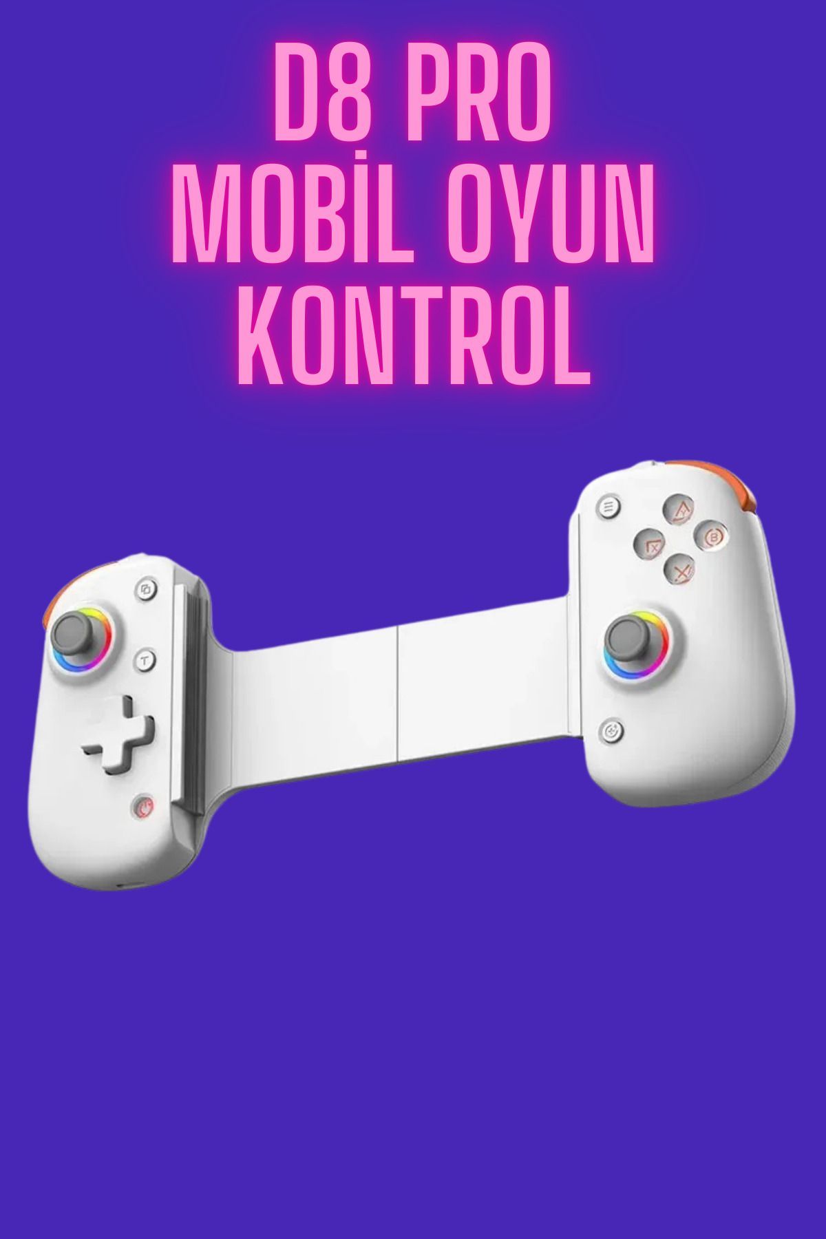 L'eDoren BSP D8 PRO RGB Tablet Oyun denetleyicisi kablosuz P3 P4 Android IOS için Bluetooth Joystick Gamepad