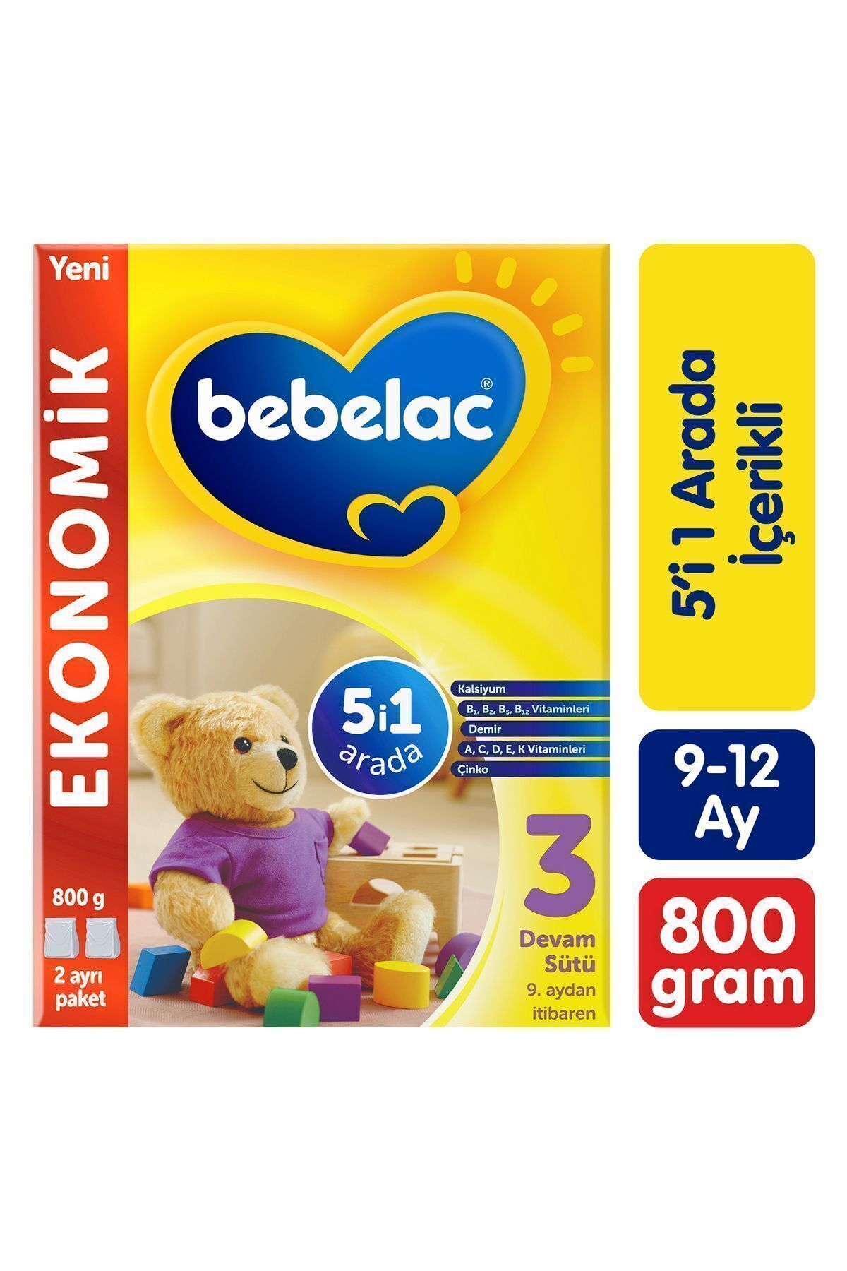 Bebelac 3 Devam Sütü 800 gr