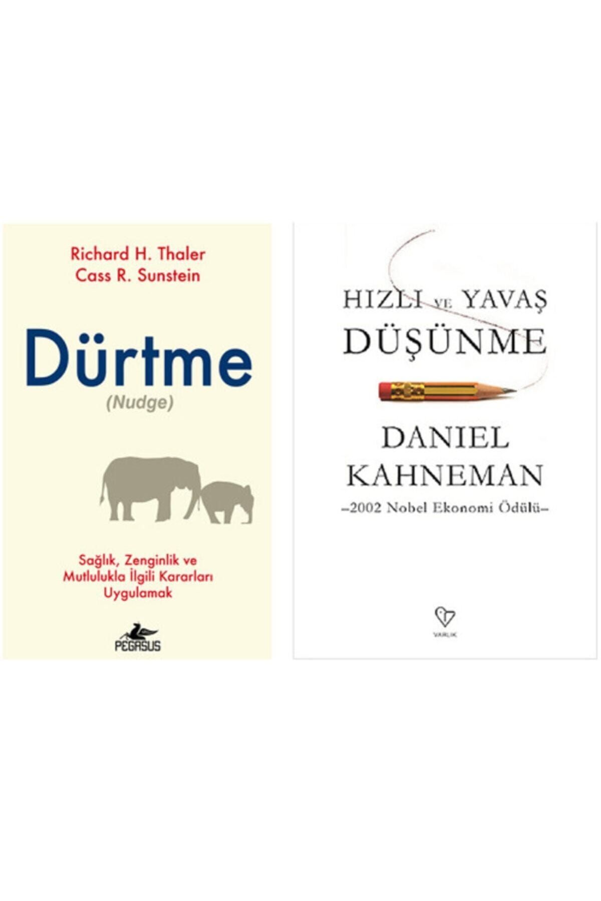 Varlık Yayınları Dürtme Hızlı ve Yavaş Düşünme Nobel Ekonomi Ödüllü 2 Kitap Takım