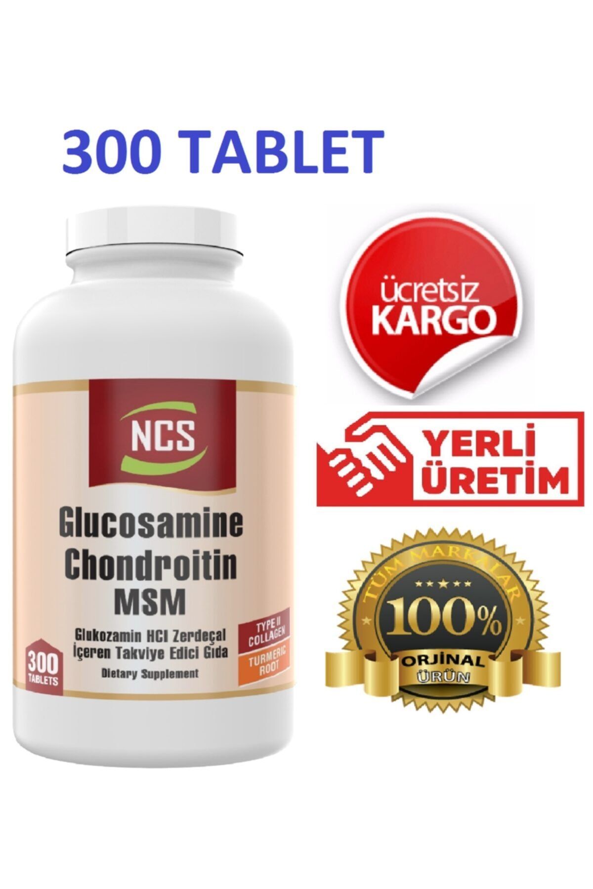 Ncs ® Glukozamin Kondroitin Msm 300 Tablet Glucosamine Collagen