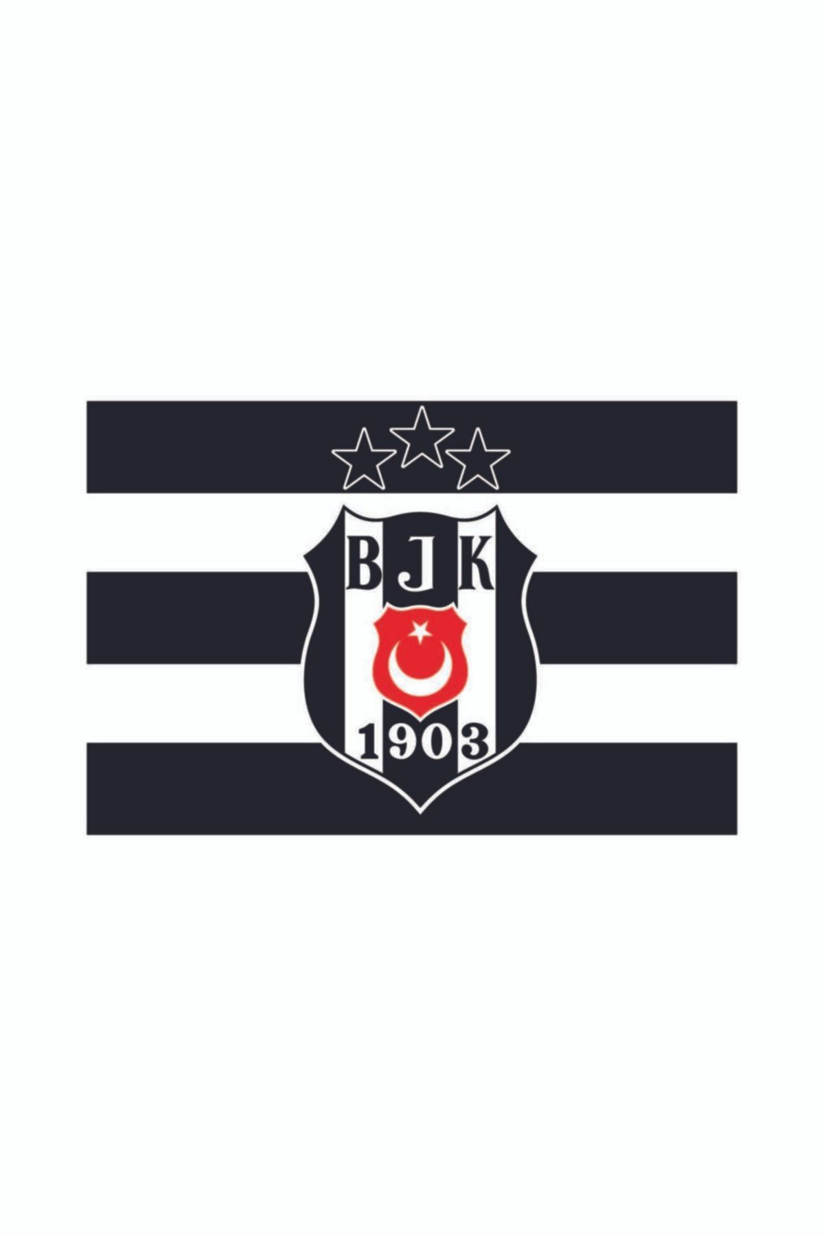 Beşiktaş Logolu 3 Yıldız Bayrak 70*105