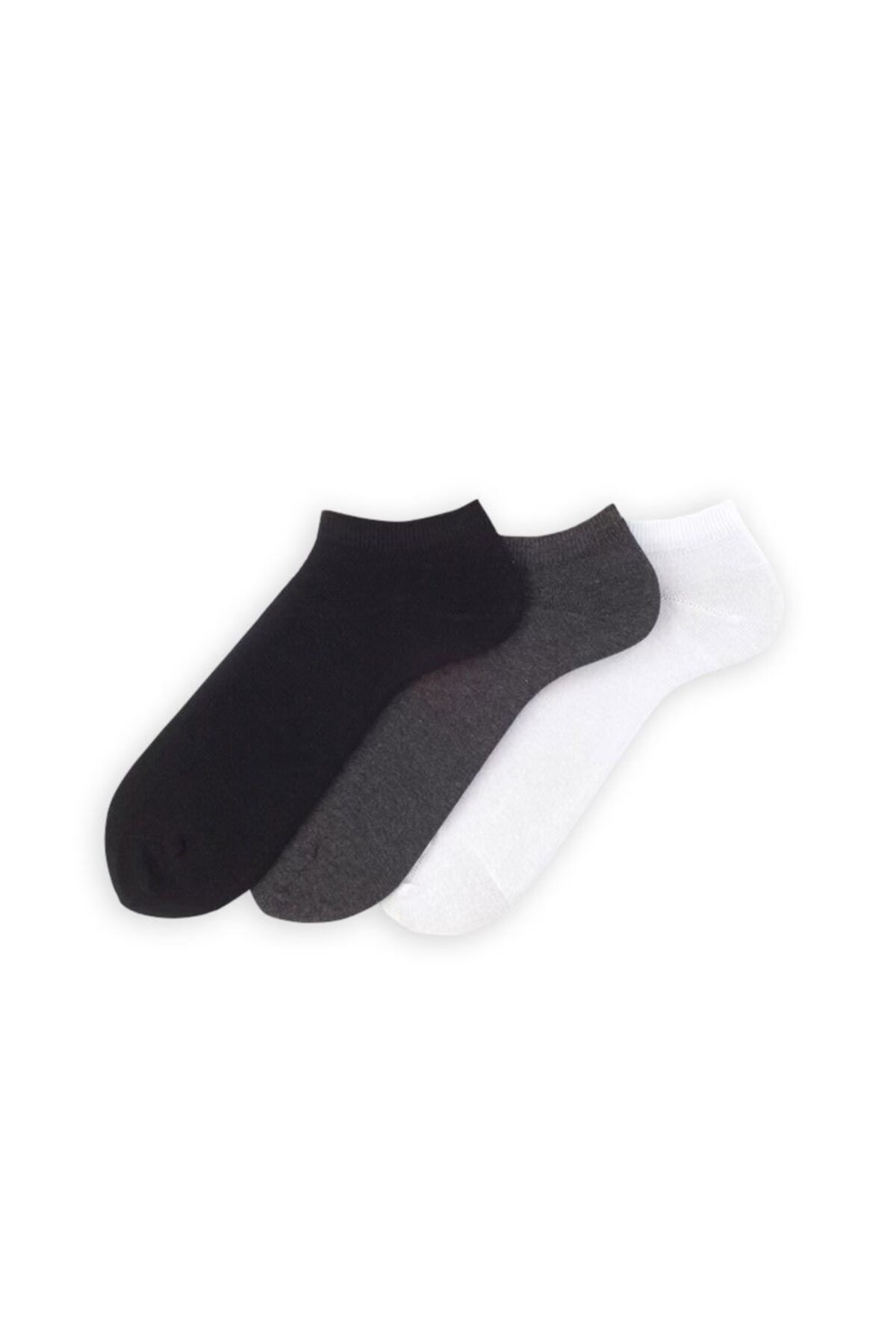 MIOVELA Basic Karışık Renkli Patik Çorap 3'lü