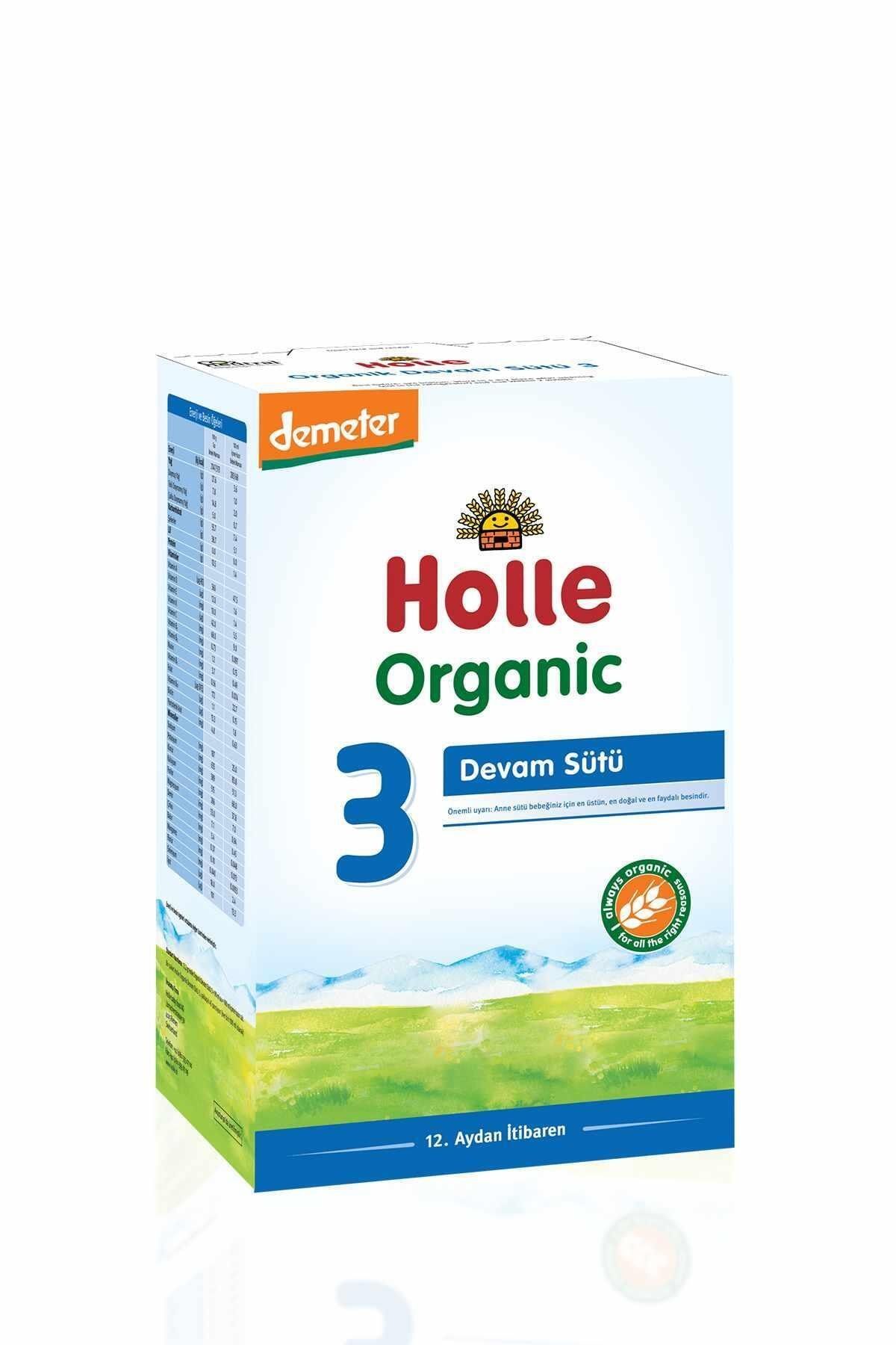 Holle Organik 3 Bebek Devam Sütü Büyüme 600 gr