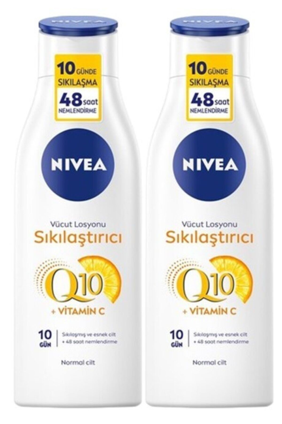 NIVEA Body Q10 Sıkılaştırıcı Nemlendiren Vücut Losyon C Vitamin 250 Ml ( Yenilenen Formül) 2 Adet