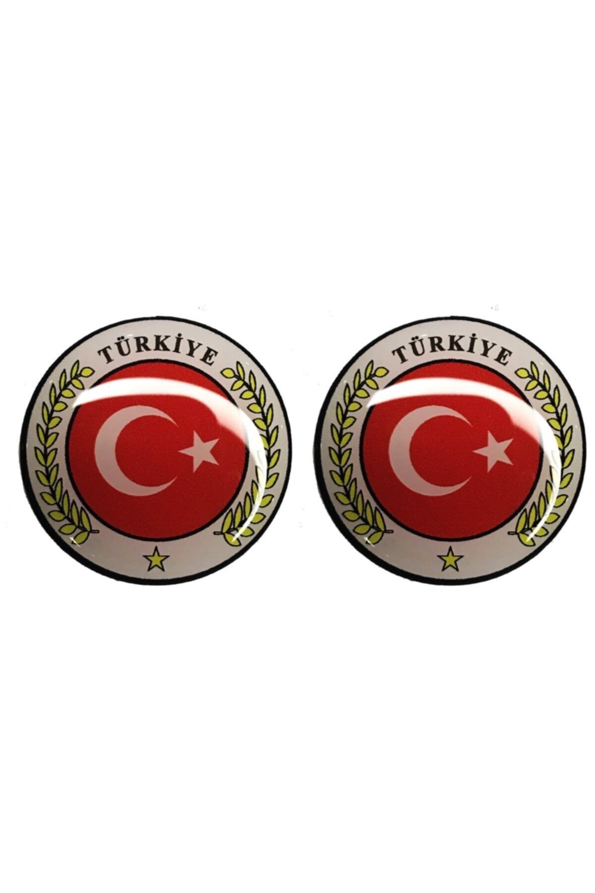 Sticker World Türkiye Damla Plaka Pulu 2 Adet Parlak