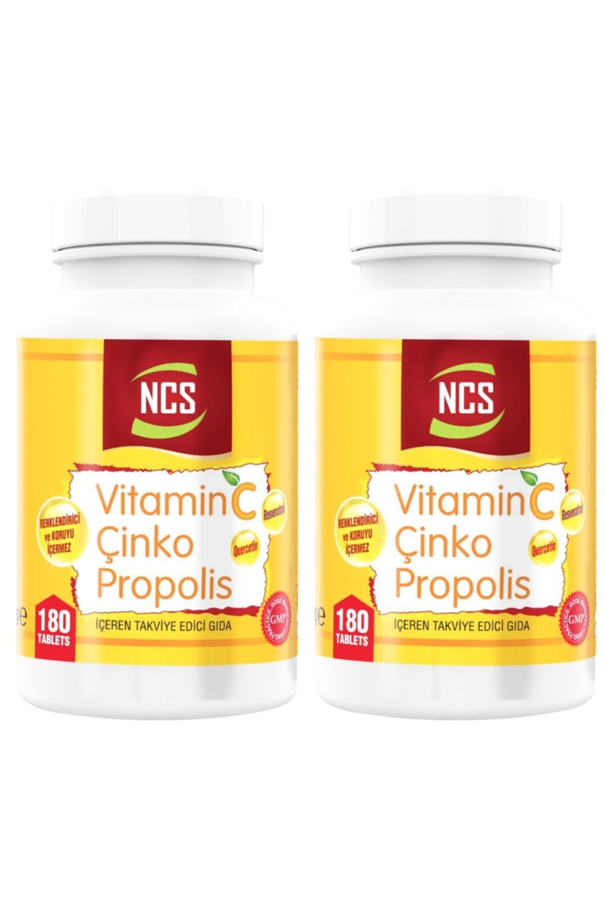 Ncs Vitamin C Çinko Propolis 180 Tablet X 2 Adet Vitamin D Çinko