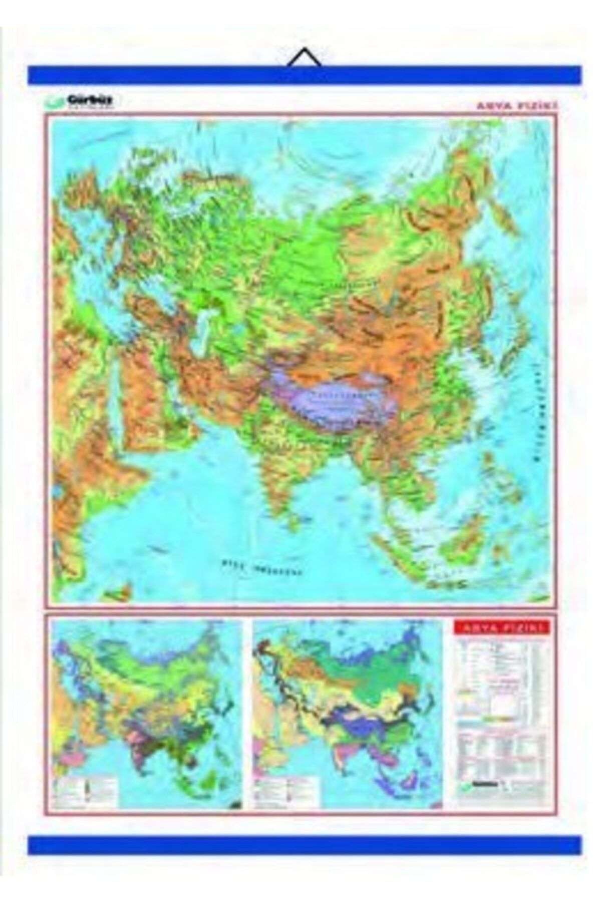 Edulab Asya Fiziki Haritası (Kaplamalı)