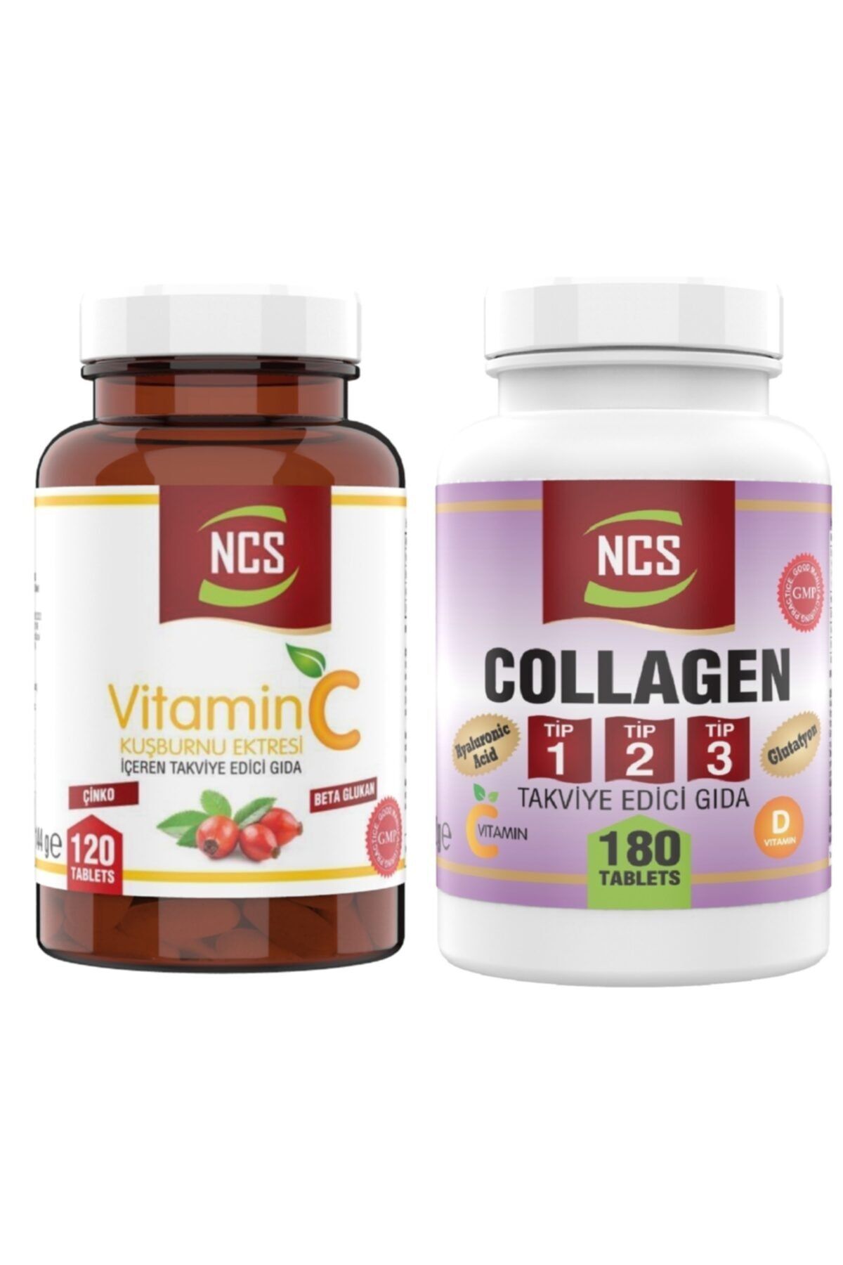 Nevfix Ncs 180 Tablet Hidrolize Collagen Tip 1-2-3 Vitamin C 120 Tablet