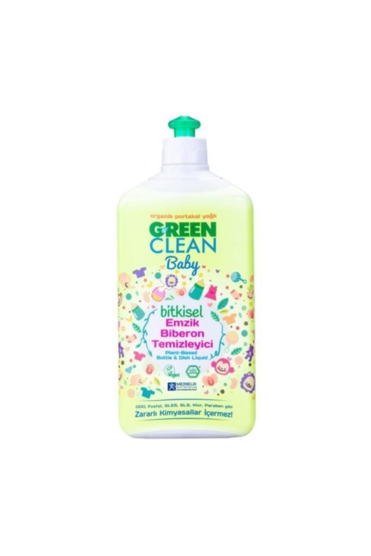 Green Clean U Organik Portakal Yağlı Baby Bitkisel Emzik Biberon Temizleyici 500 Ml