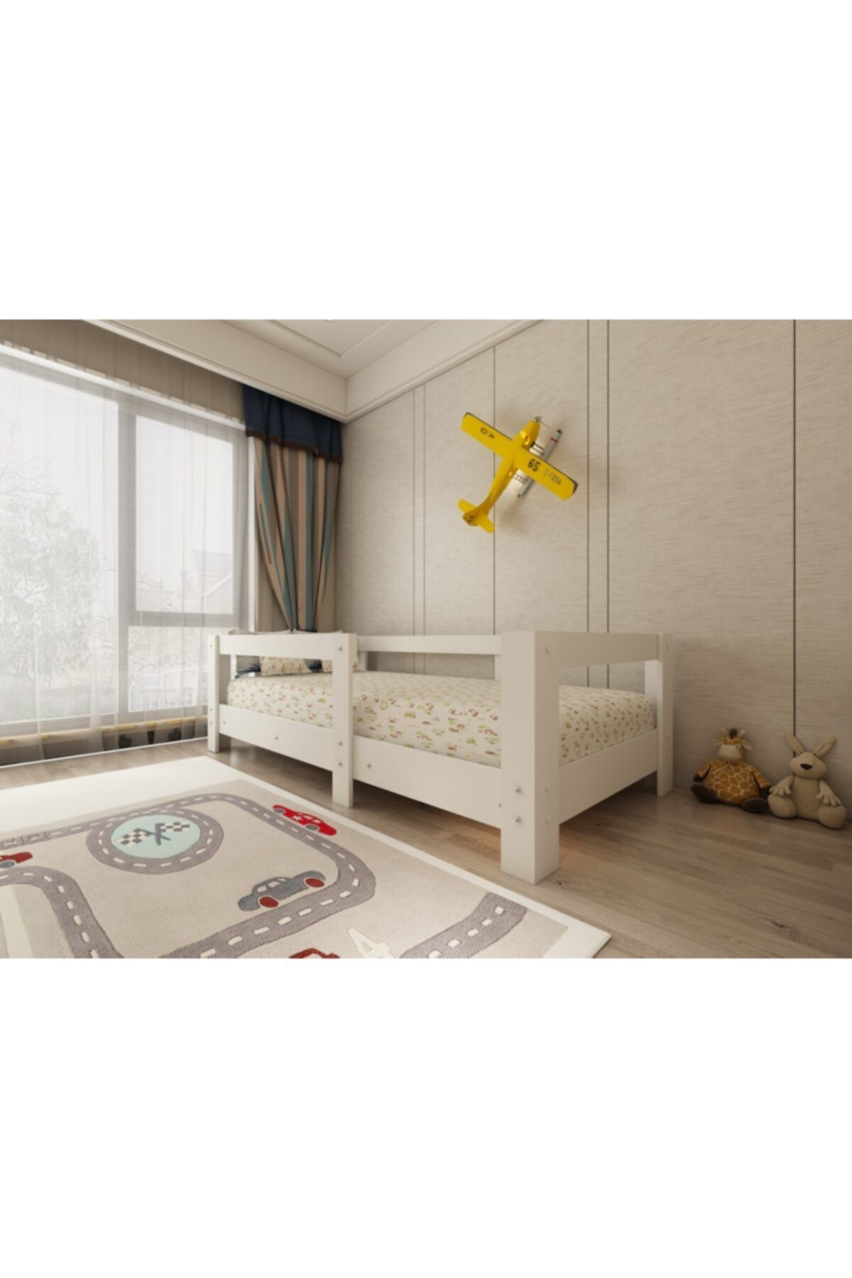 Herseycik Ninnimo Montessori Beyaz Mdf 90x190 Yatak Uyumlu Karyola