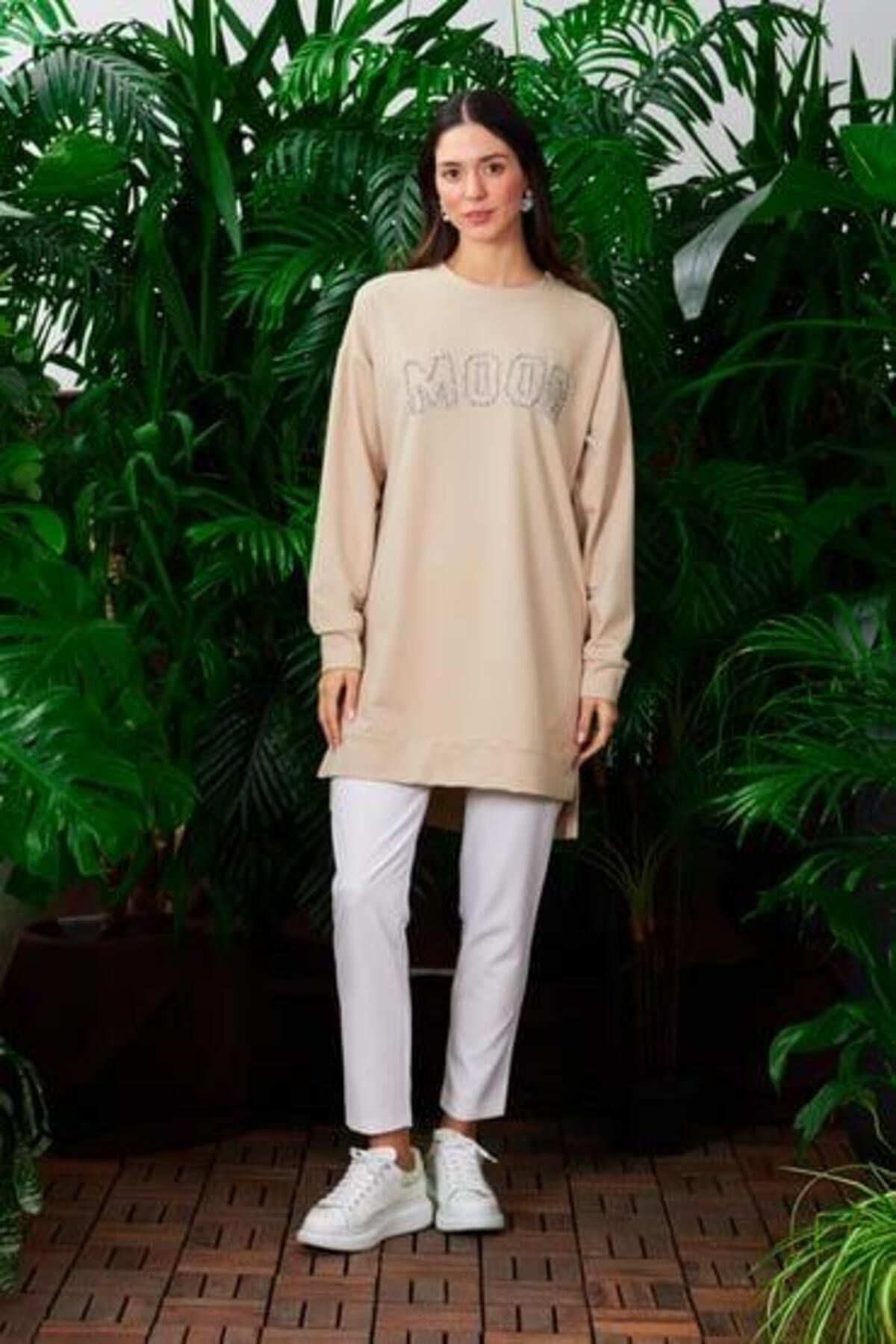 Moodbasic Taşlı Mood Tunik