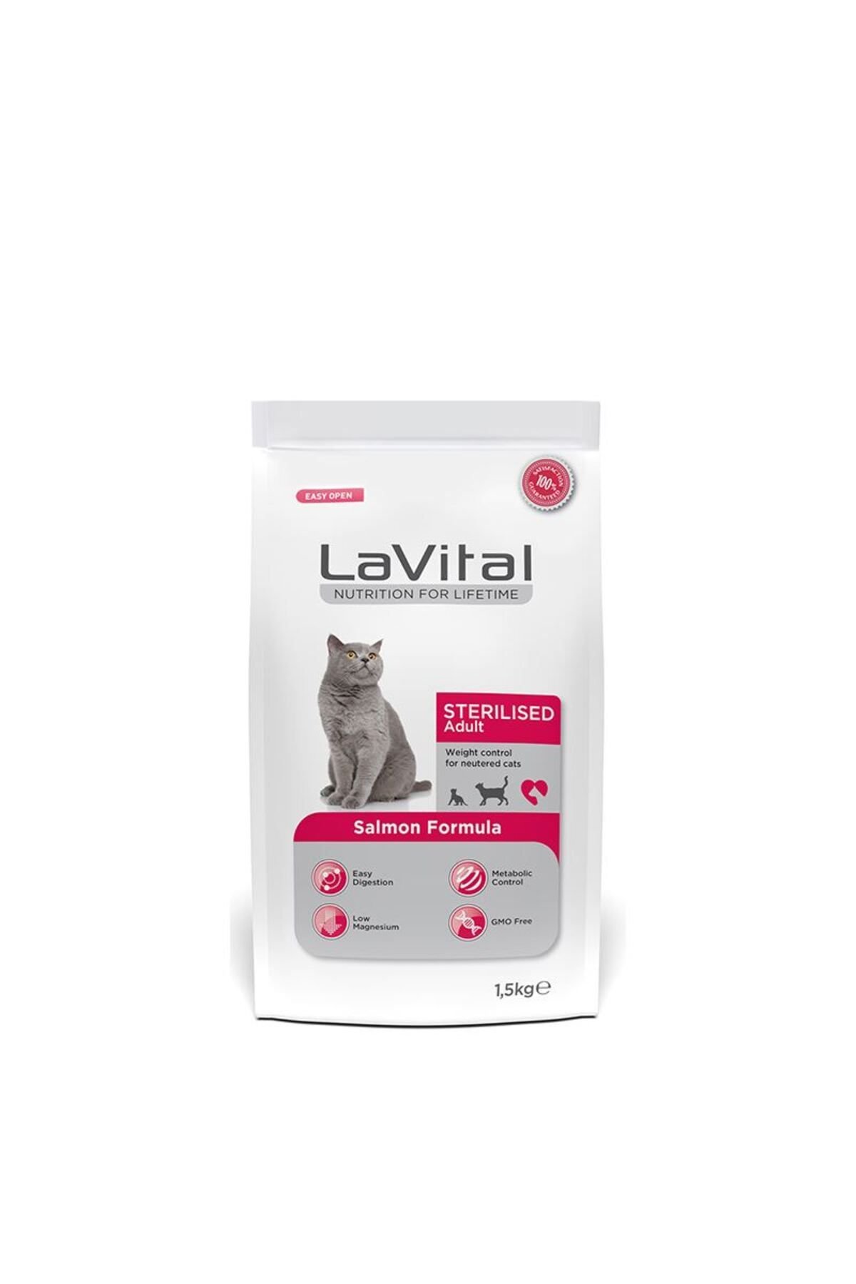 La Vital Lavital Sterilised Somonlu Kısırlaştırılmış Kedi Maması 1.5 Kg