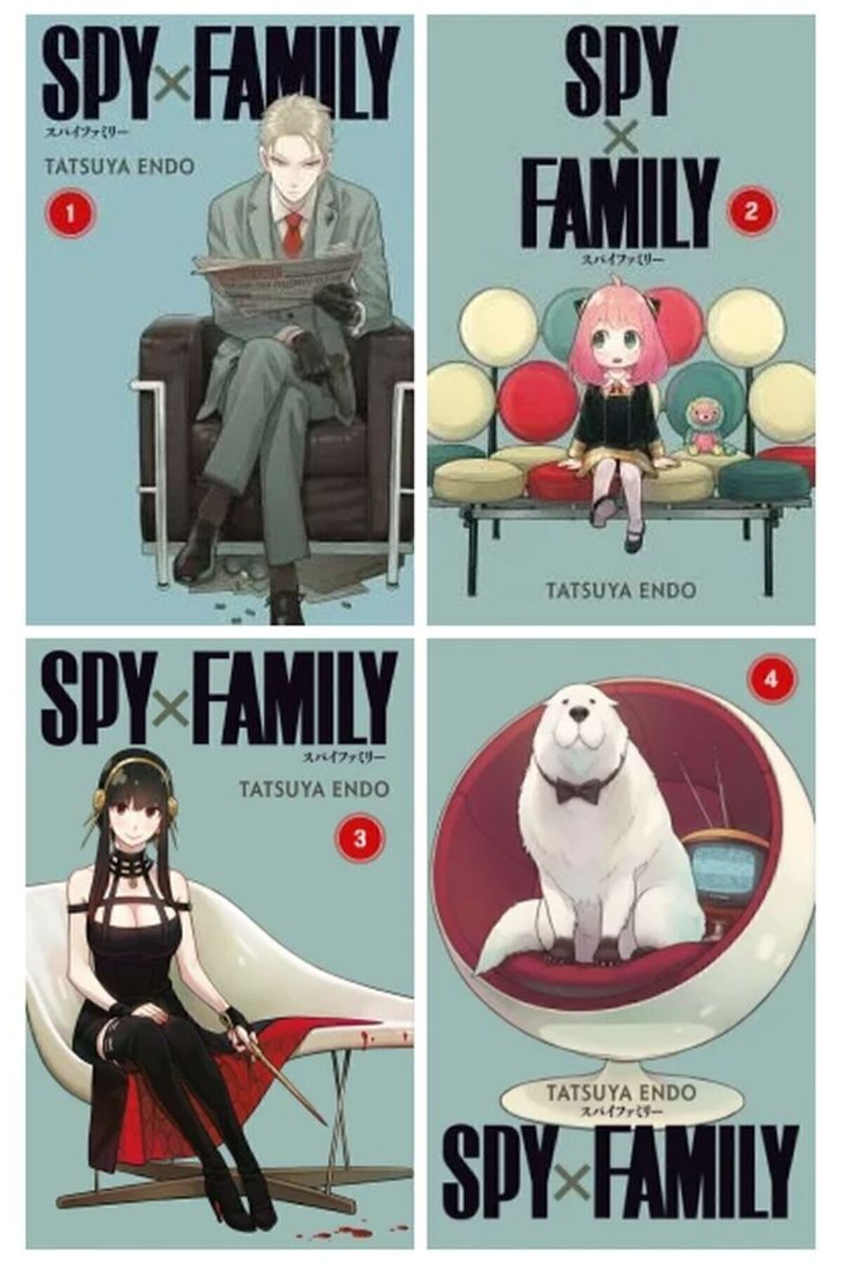 Gerekli Şeyler Yayıncılık Spy x Family 1-2-3-4 manga seti (4 kitap)