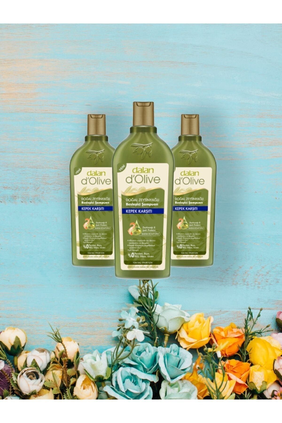 Dalan D'olive Kepek Karşıtı Zeytinyağlı Şampuan 400ml X 3 Adet
