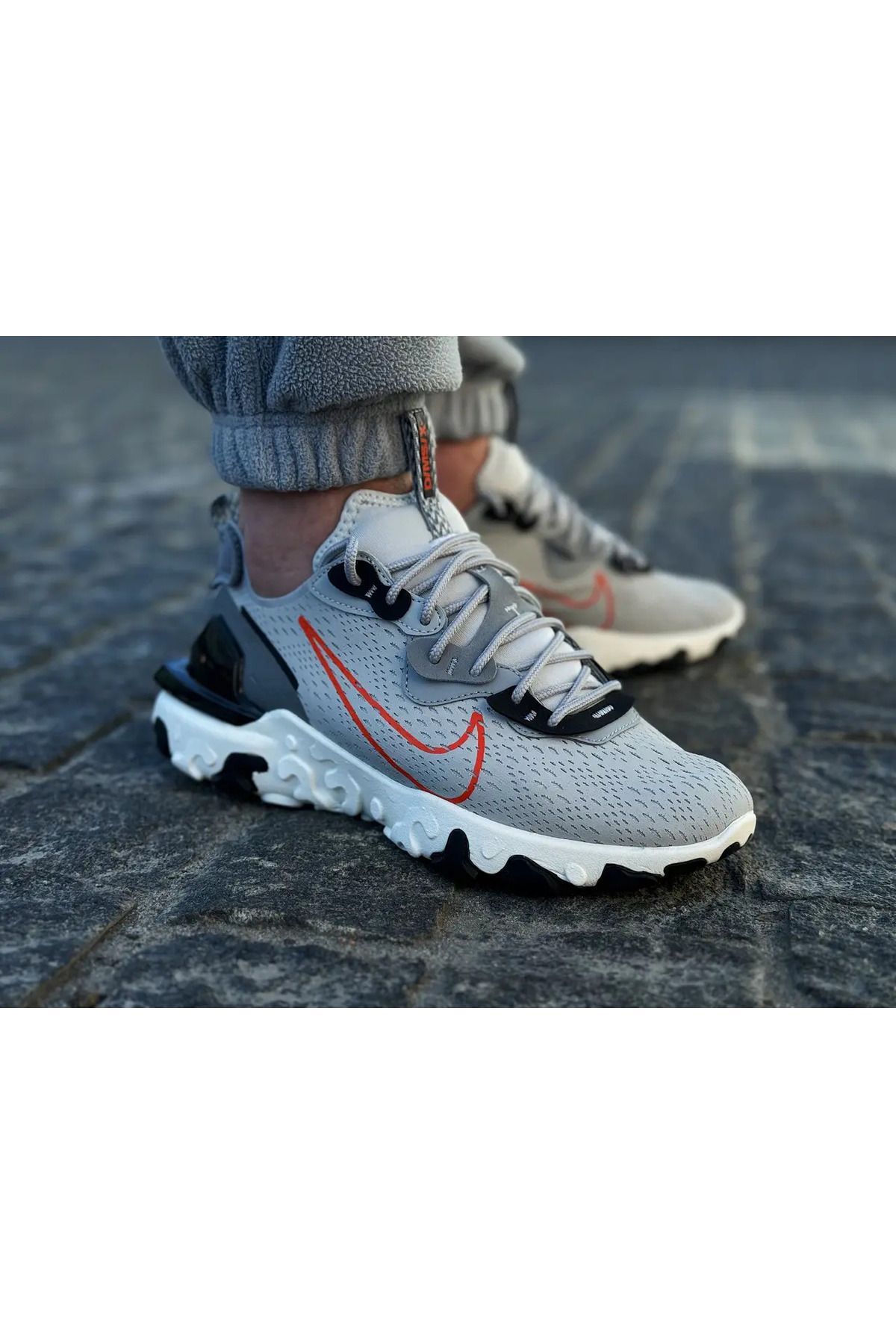 Nike React Vision SC Grey Fog Team Orange dr8611 001