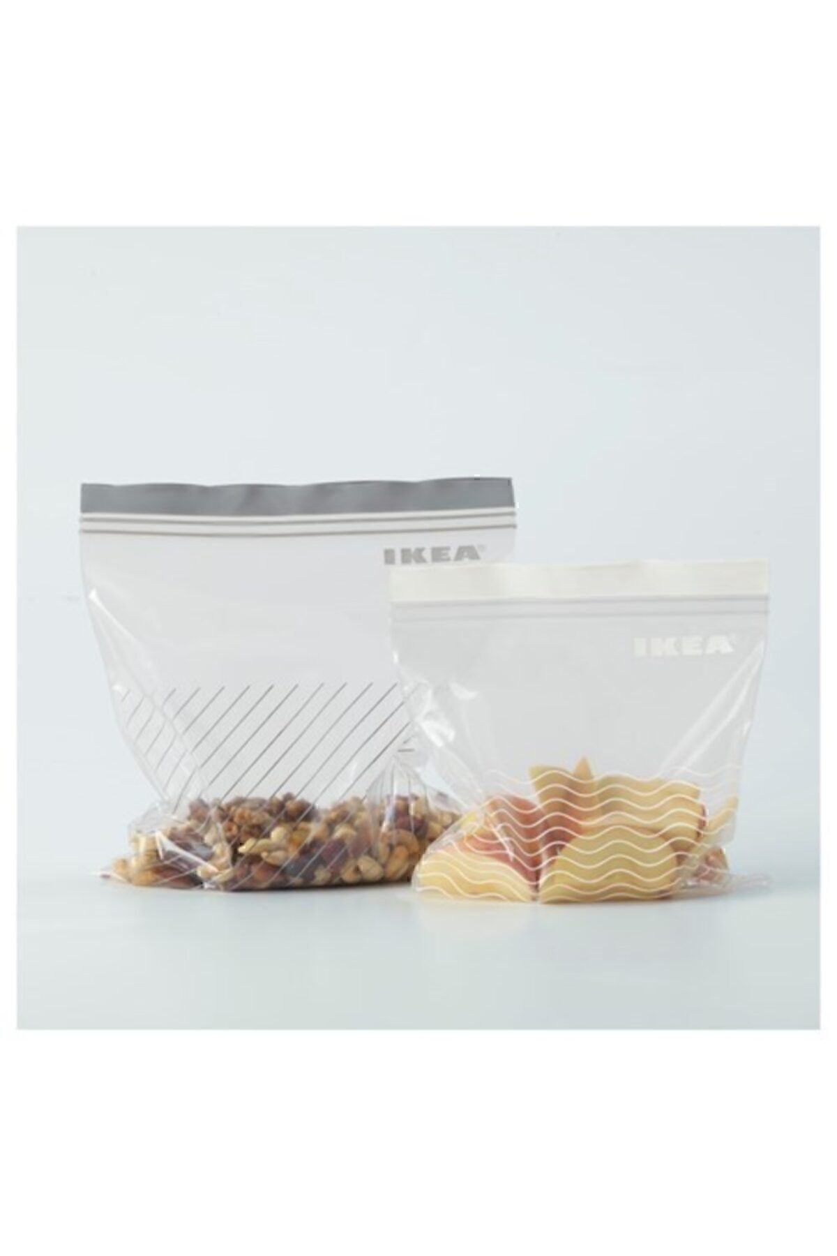 IKEA Kilitlenebilir Buzdolabı Poşeti Sıyah -sarı ( 2.5 Lt 1,2 Lt ) 50 Adet