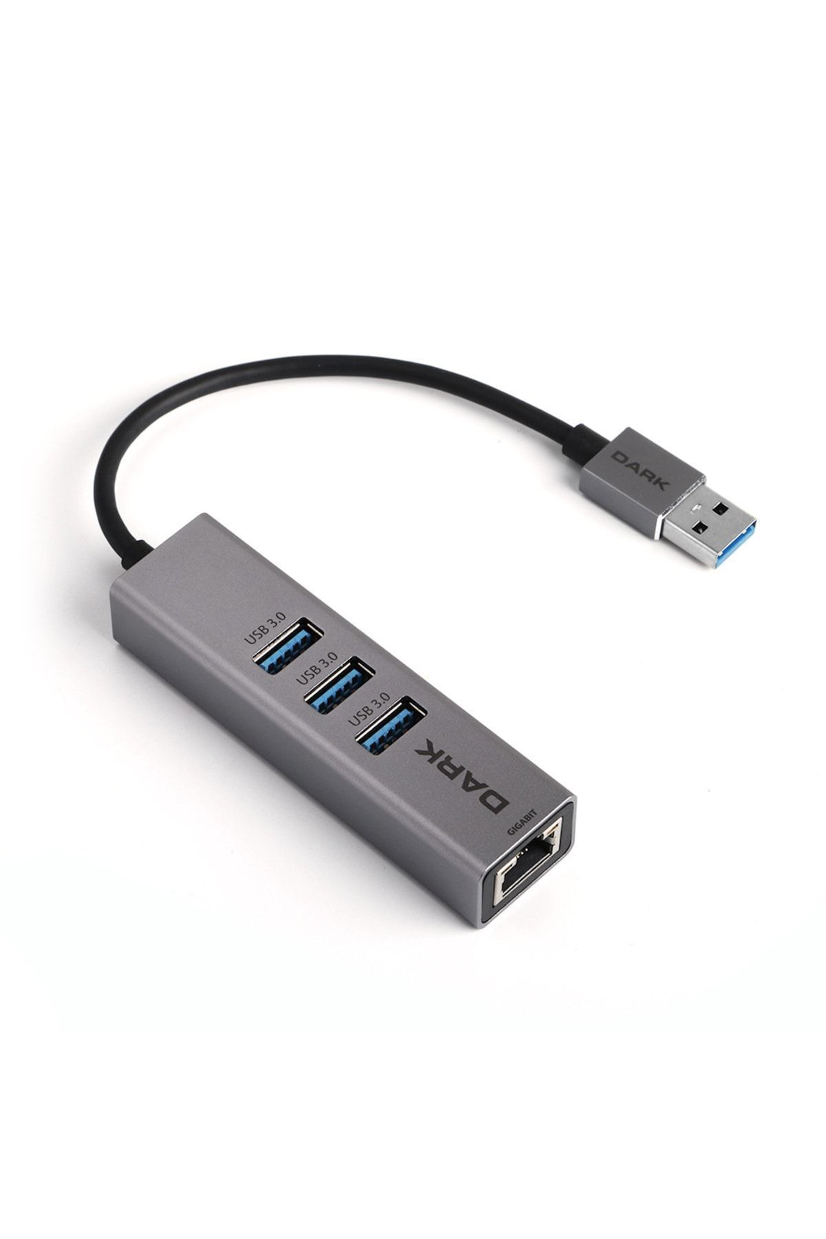 Genel Markalar Usb Type-a To Rj45 Gigabit Ethernet Ve 3 Port Usb 3.0 Hub Çoklayıcı Adaptör
