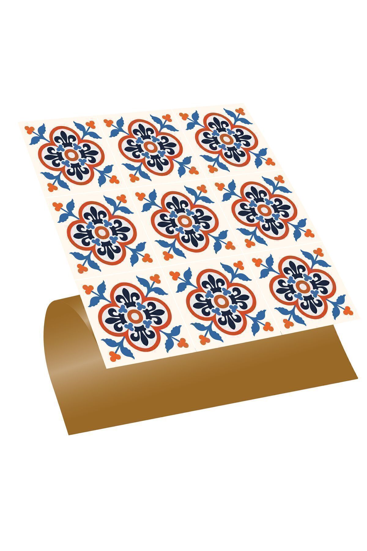 Tink Kendinden Yapışkanlı Mutfak Banyo Kaplama Meksika 044 Desenli Pvc Karo 30x30 Cm (11 ADET) 1m2