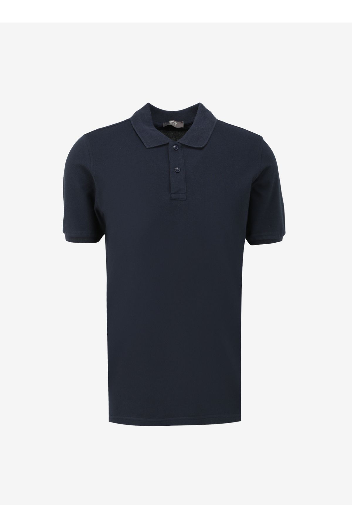 People By Fabrika Düz Lacivert Erkek Polo T-Shirt SPBF4SM-TST5017