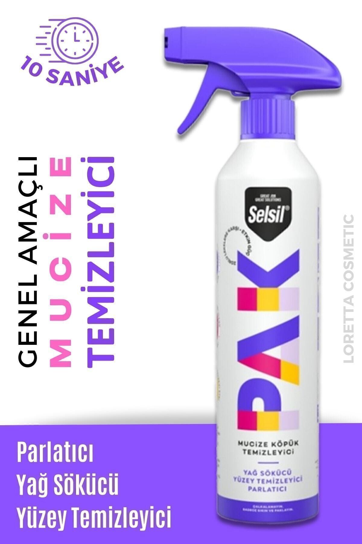Genel Markalar Pak 500 ml Mucize Köpük Temizleyici Sprey Yağ Sökücü Yüzey Temizleyici Parlatıcı Paksprey1li