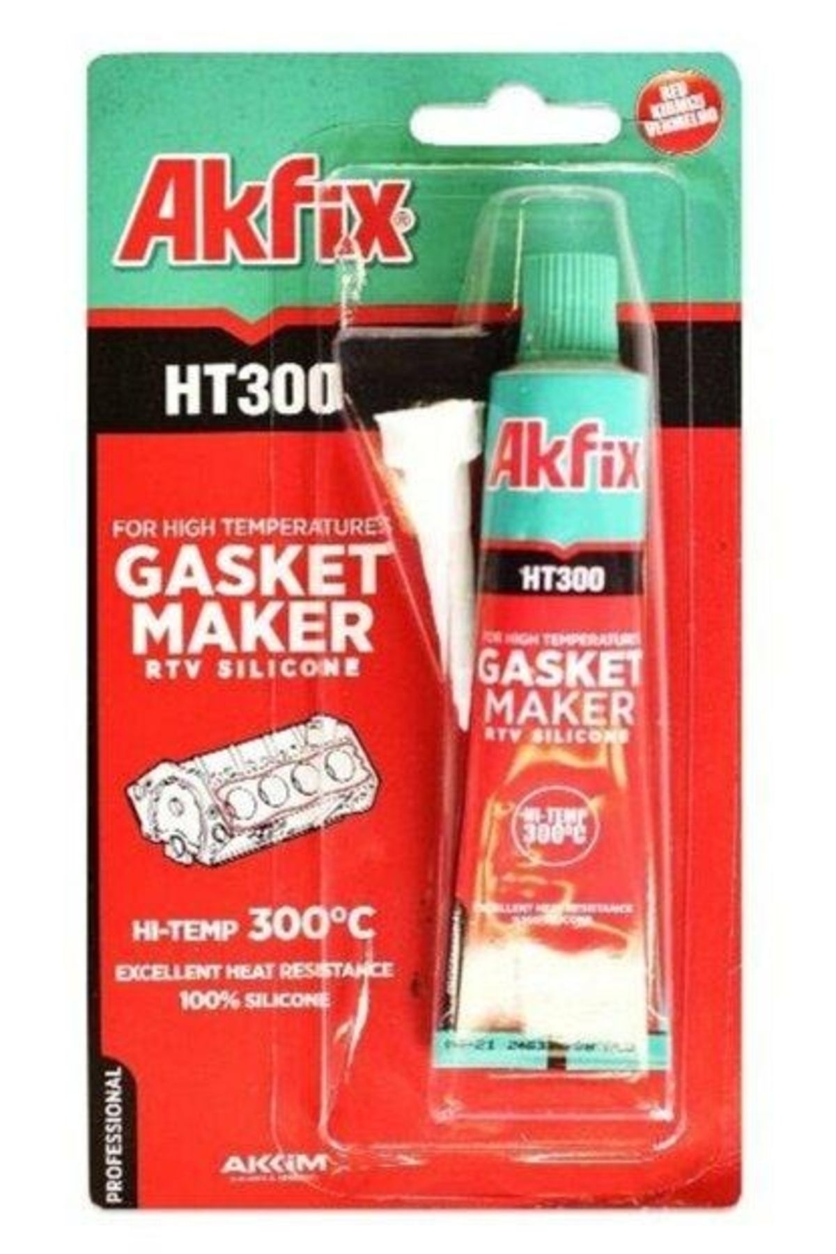 Akfix Ht300 Yüksek Isı Silikonu 310 ml 422734