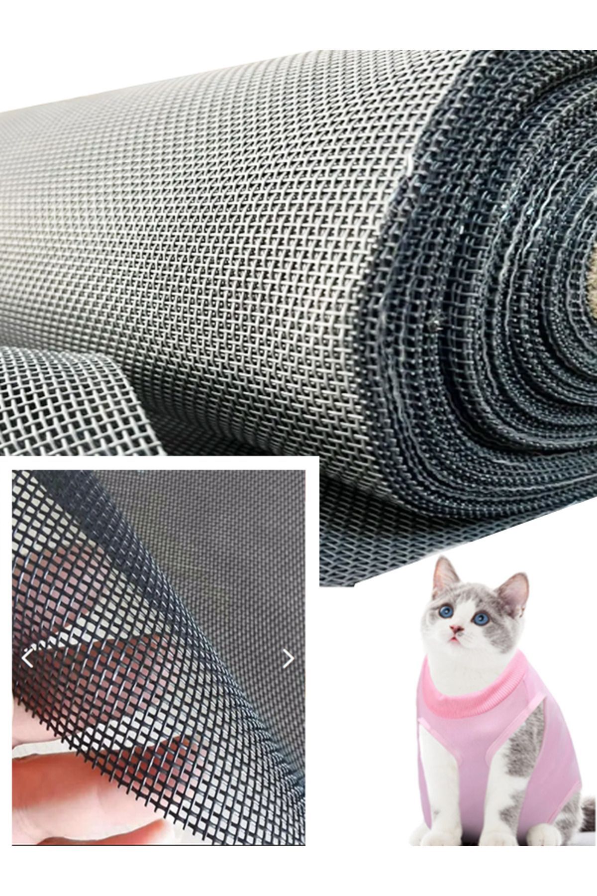 Kamataş Yırtılmaz Sineklik Kedi Tülü (PED TÜL) (EN: 120 CM. BOY: 100 CM.)