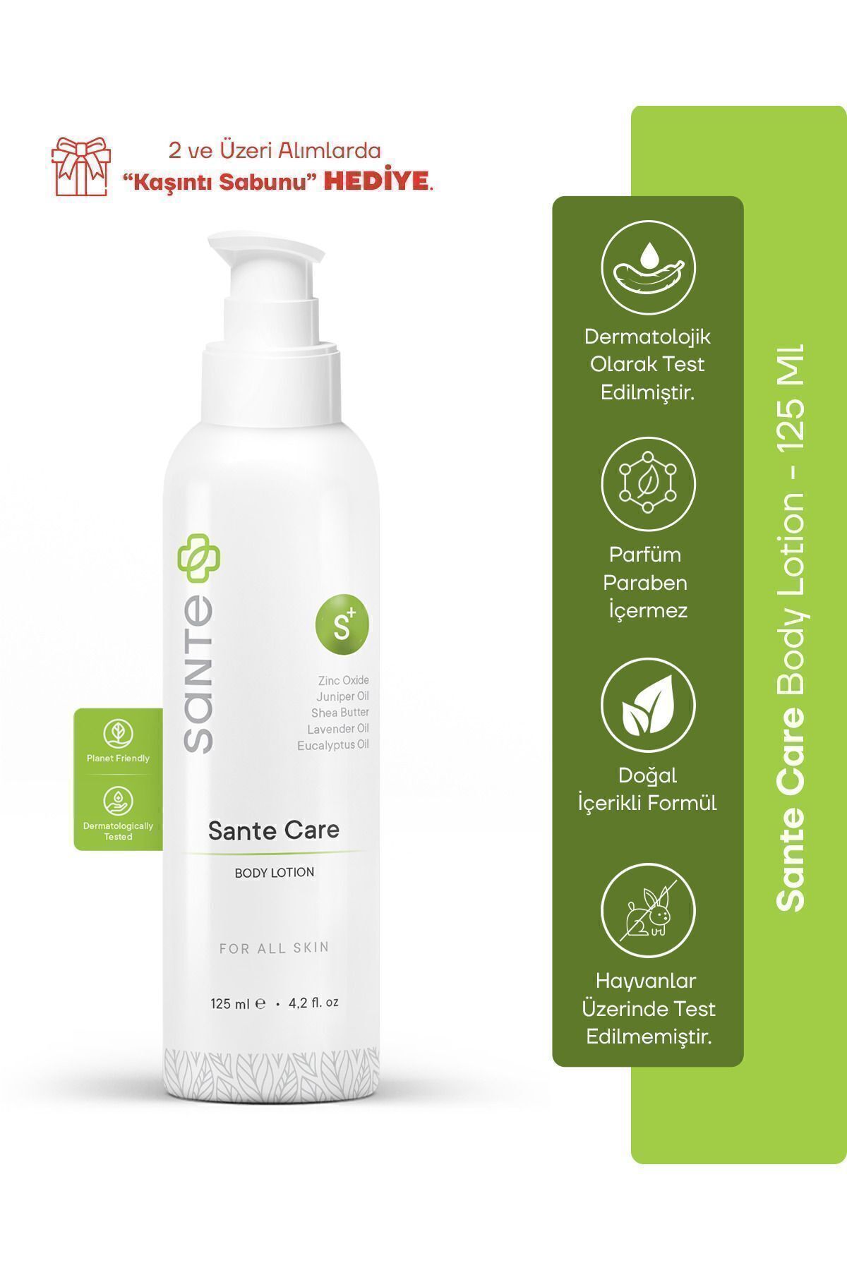 SantePlus Sante Care Cilt Bakım Losyonu (UYUZ, KAŞINTI) 125 ml