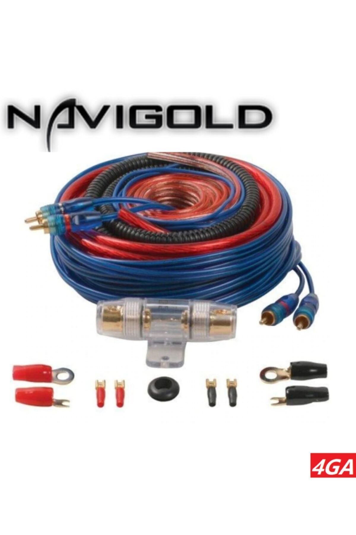 Navigold 4ga Kalın Kaliteli Profesyonel Full + Full Anfi Set Kablo 1. Sınıf Kalıite