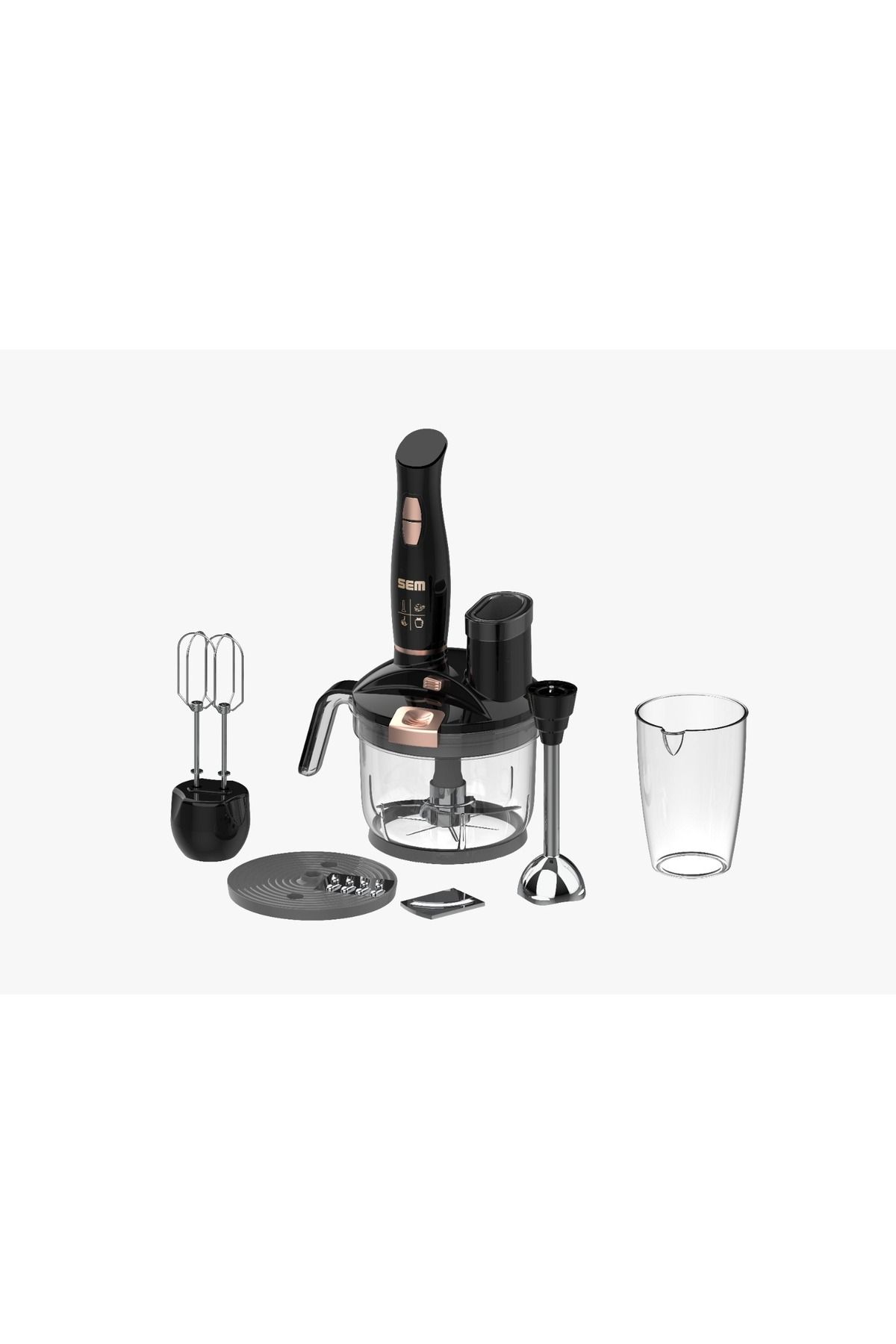 SEM Sk-234 Blender Set 5 Parça Siyah