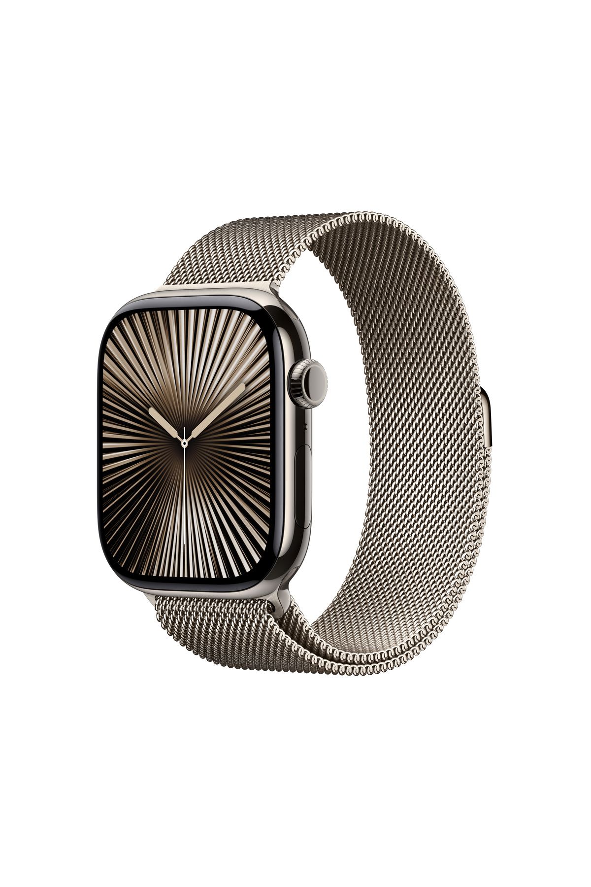 Apple Watch Series 10 GPS + Cellular 46mm Natural Titanium Case with Natural Milanese Loop - M/L