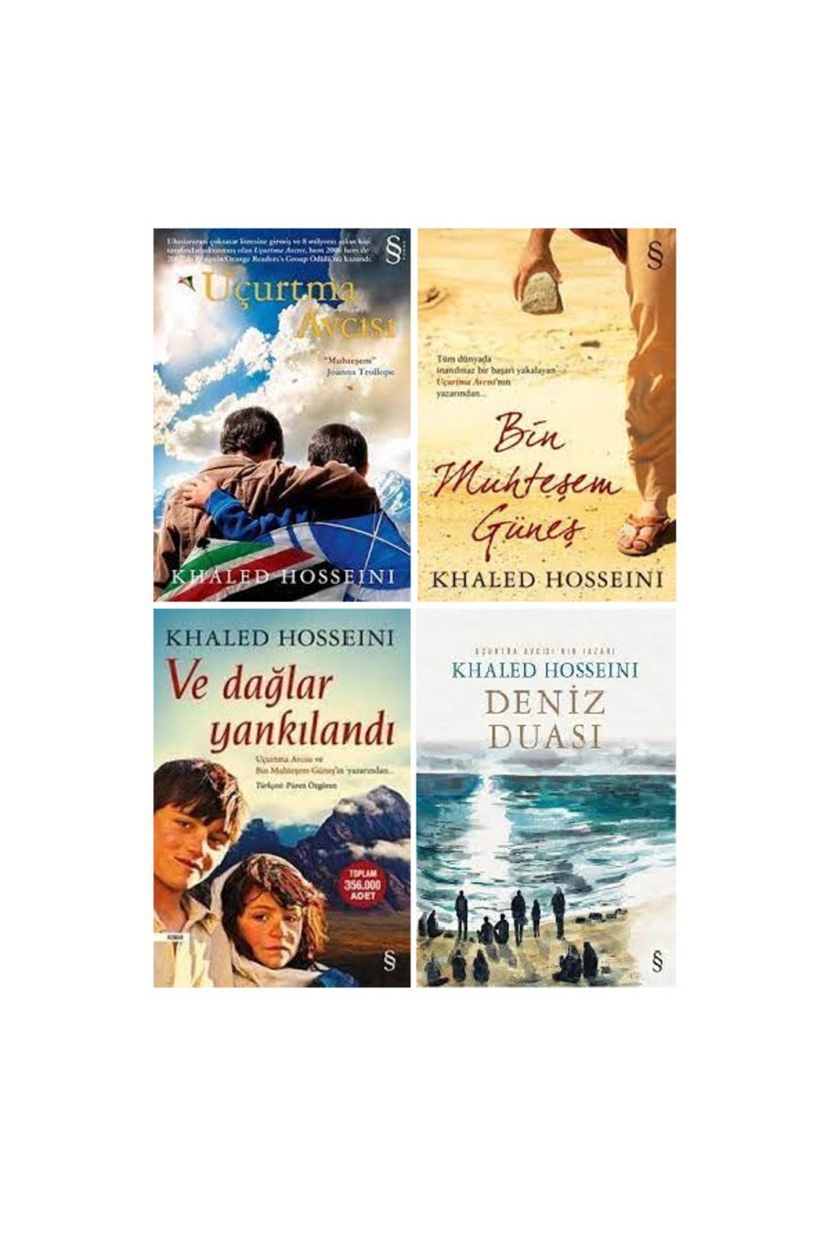 Everest Yayınları Khaled Hosseini 4 Kitap Midi Boy-uçurtma Avcısı-bin Muhteşem Güneş-ve Dağlar Yankılandı-deniz Duası