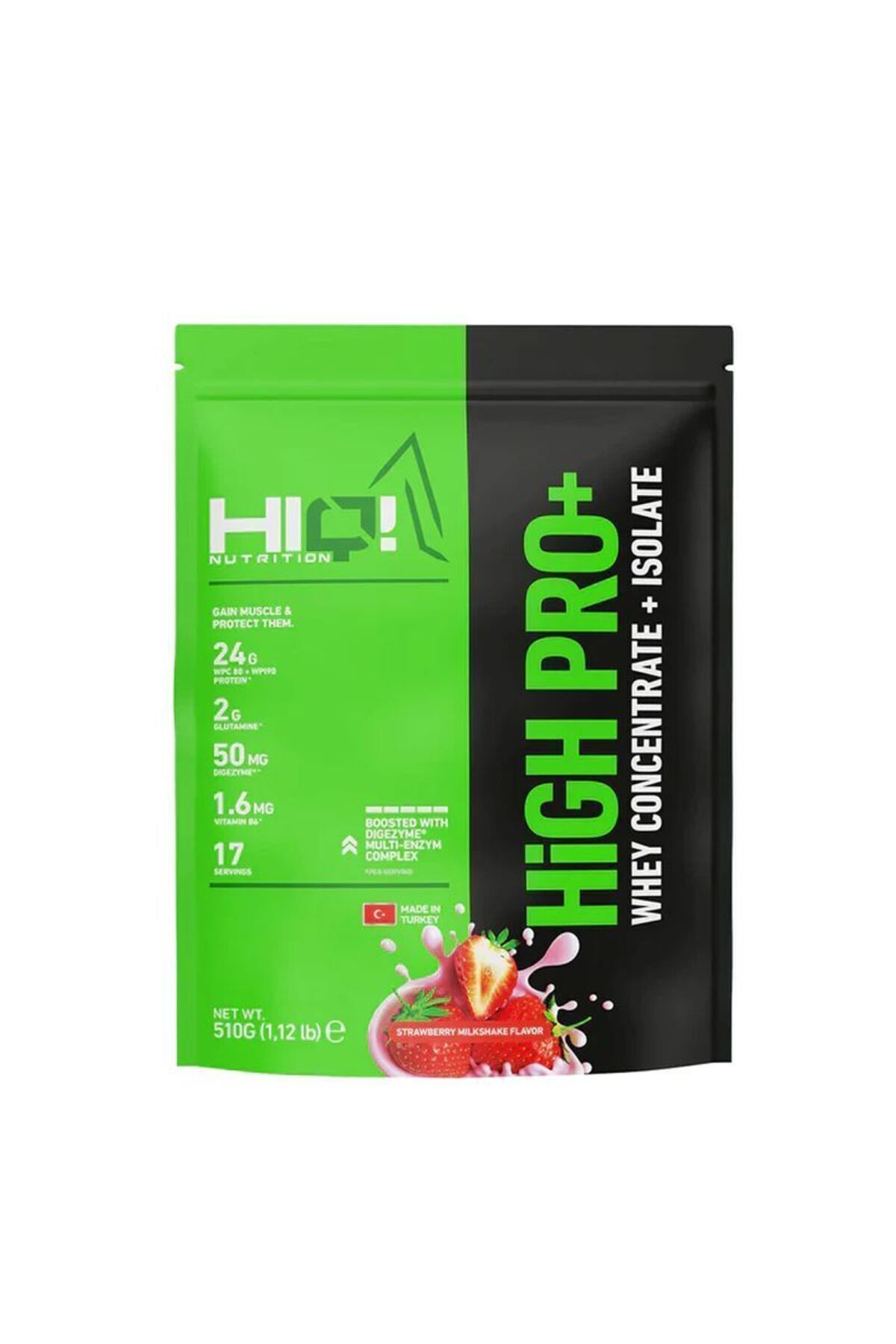 HIQ NUTRITION Hıq Hıgh Pro 510gr Strawberry Mılkshake Flavored