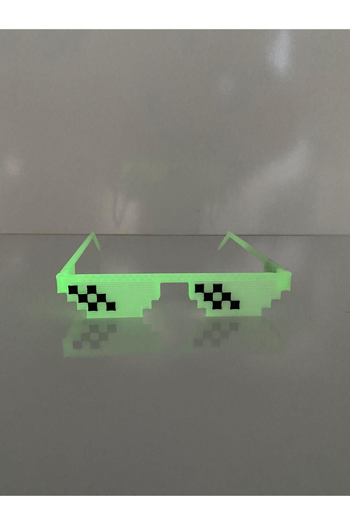KURT3D Thug Life Gözlük Parti Gözlüğü Karanlıkta Parlayan Dikkat Çekici Glow Özellikli ( Video Lu Ürün )