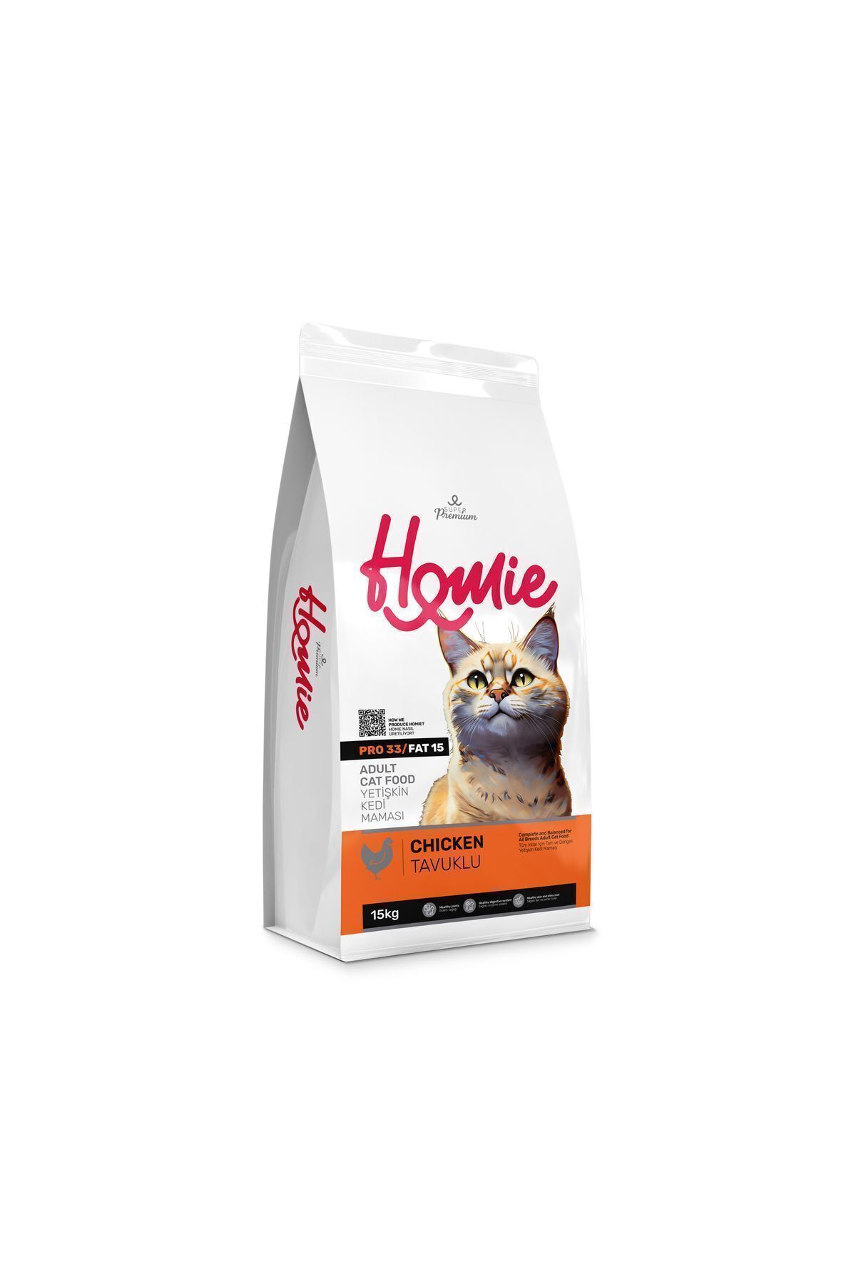 Homie Tavuklu Yetişkin Kedi Maması 15 Kg