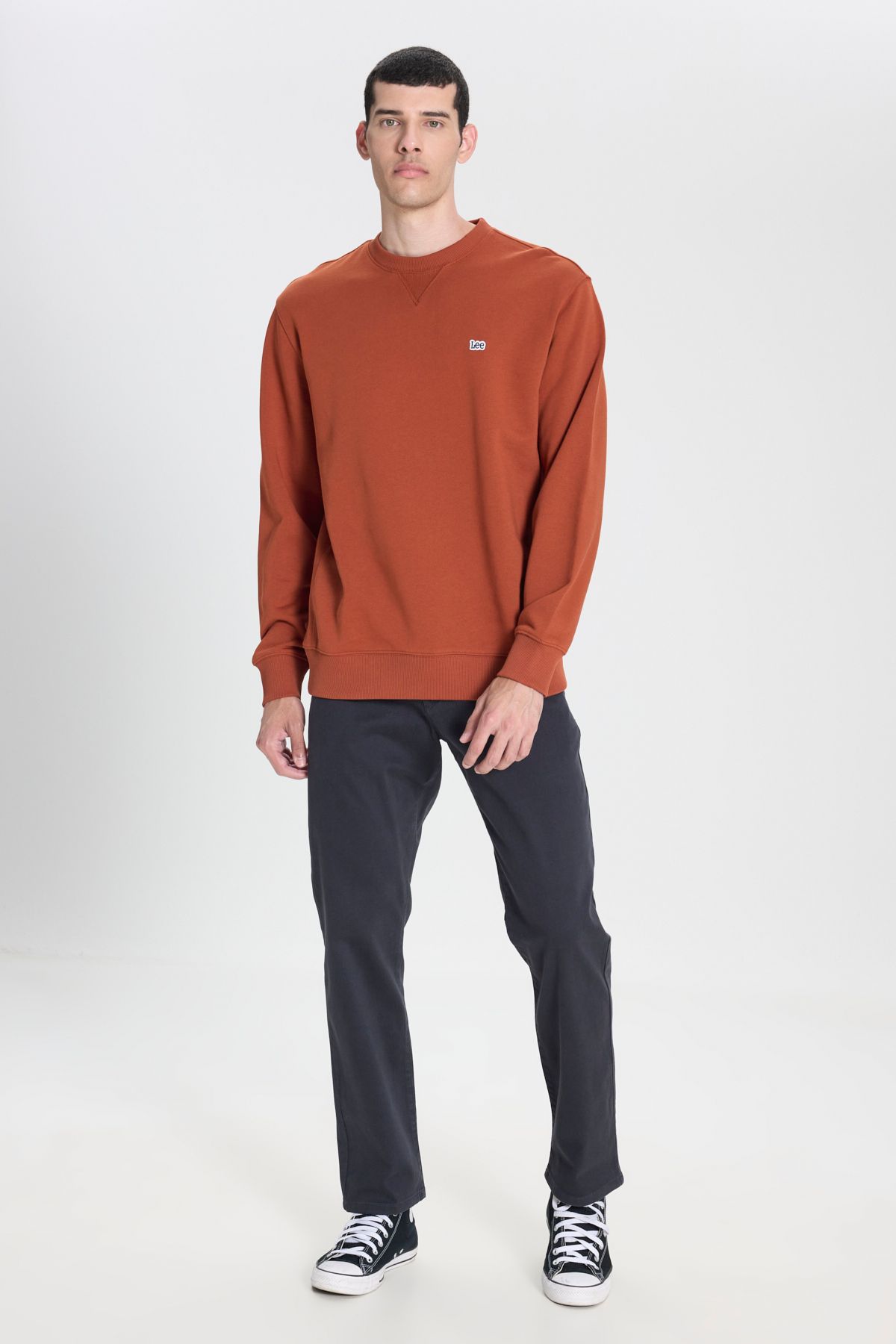 Lee Extreme Motion Slim Fit Dar Kesim Normal Bel Lacivert Esnek Chino Pantolon