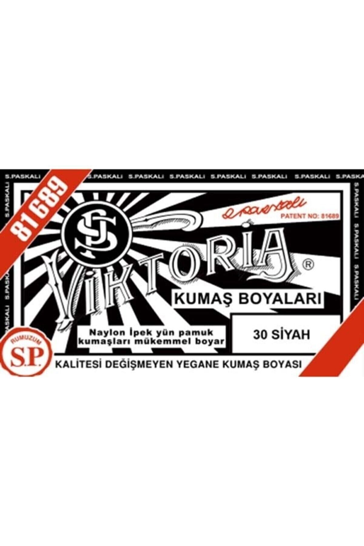 Viktoria Kumaş Boyası Toz Siyah - 10-13 gr No 30 Siyah