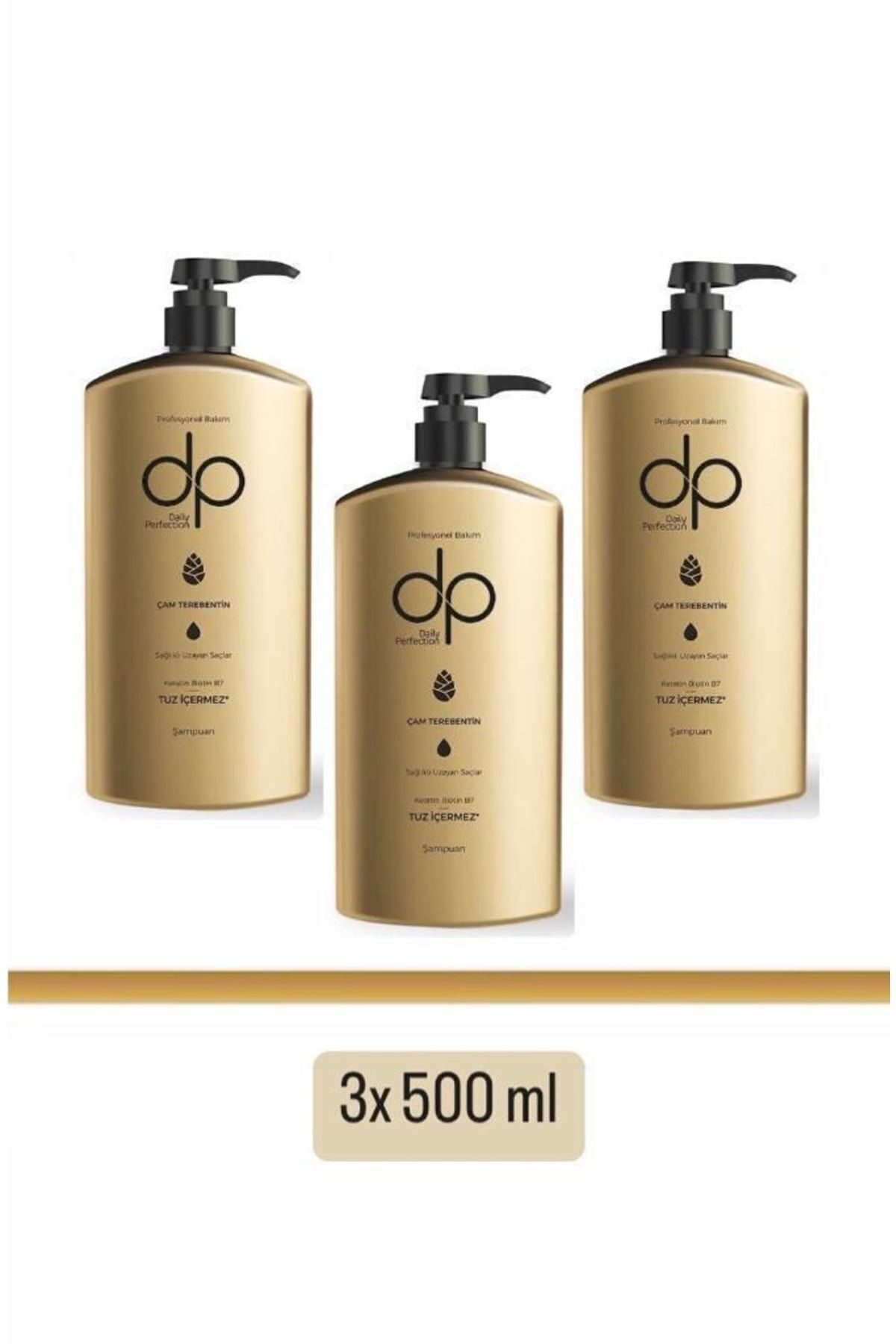 DP Daily Perfection Çam Terebentin Şampuan 500 Ml X 3 Adet