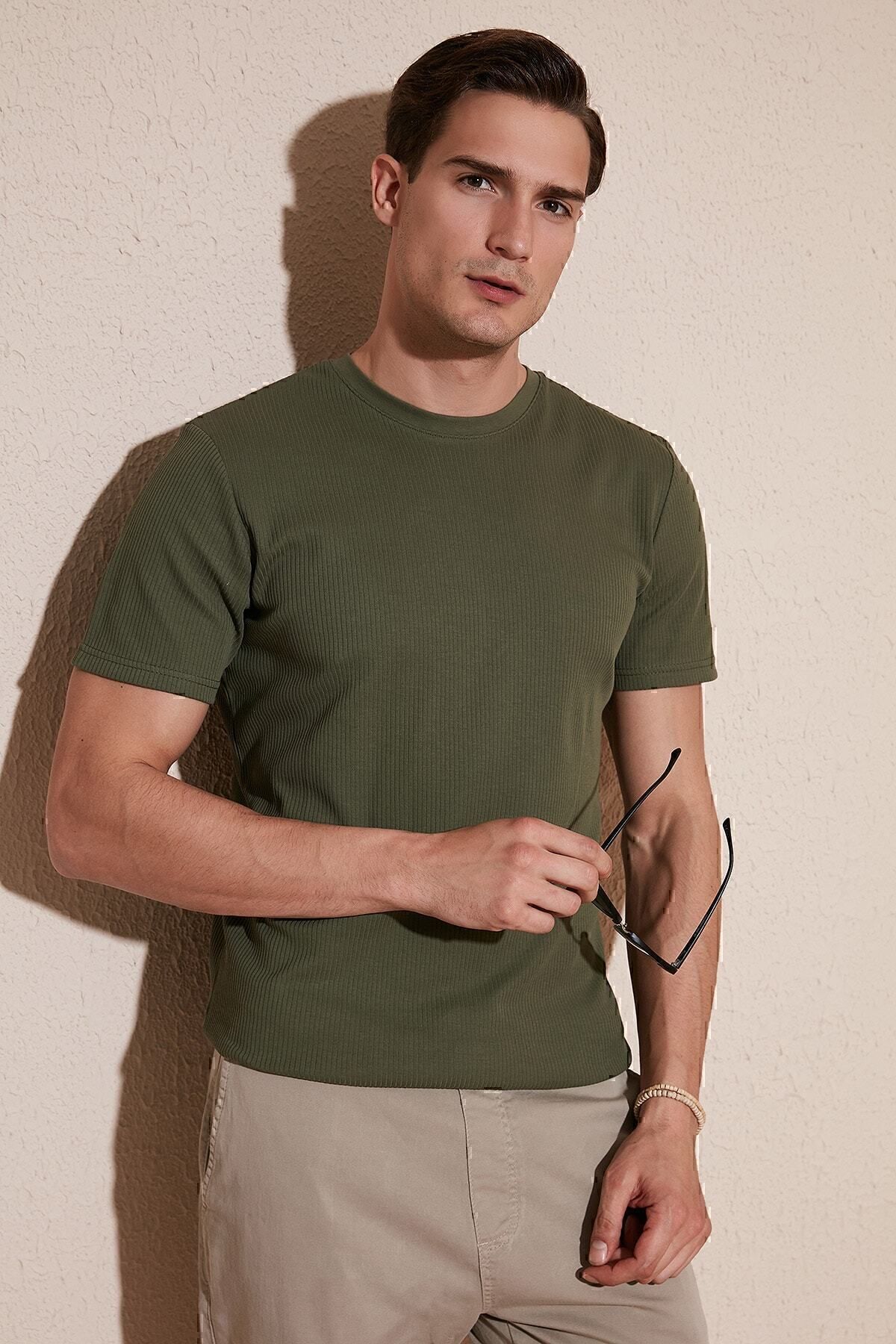 Buratti % 100 Pamuk Regular Fit Bisiklet Yaka T Shirt Erkek T Shirt 5902407