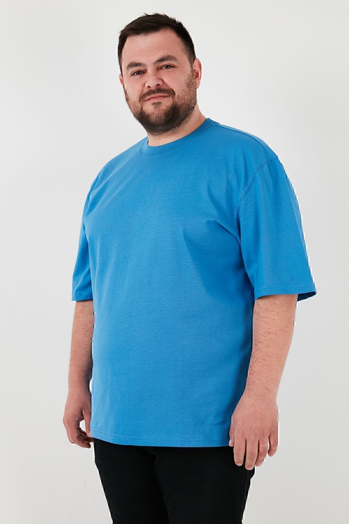 Buratti Pamuklu Regular Fit Büyük Beden T Shirt Erkek T SHİRT 5902365B