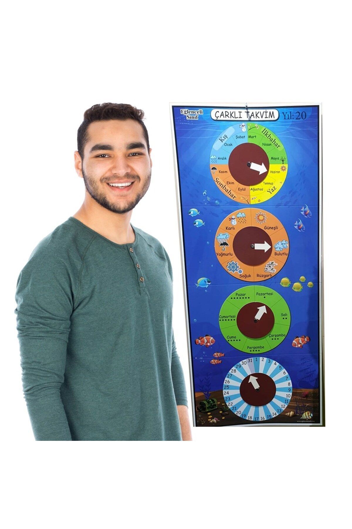 EĞLENCELİ SINIF Mevsim Şeridi Ve Çarklı Takvim