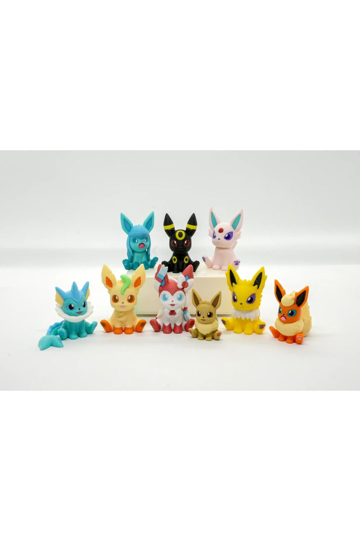 BloomLab Eevee Serisi Pokemon 3D Model Evrim 9lu Tüm Set