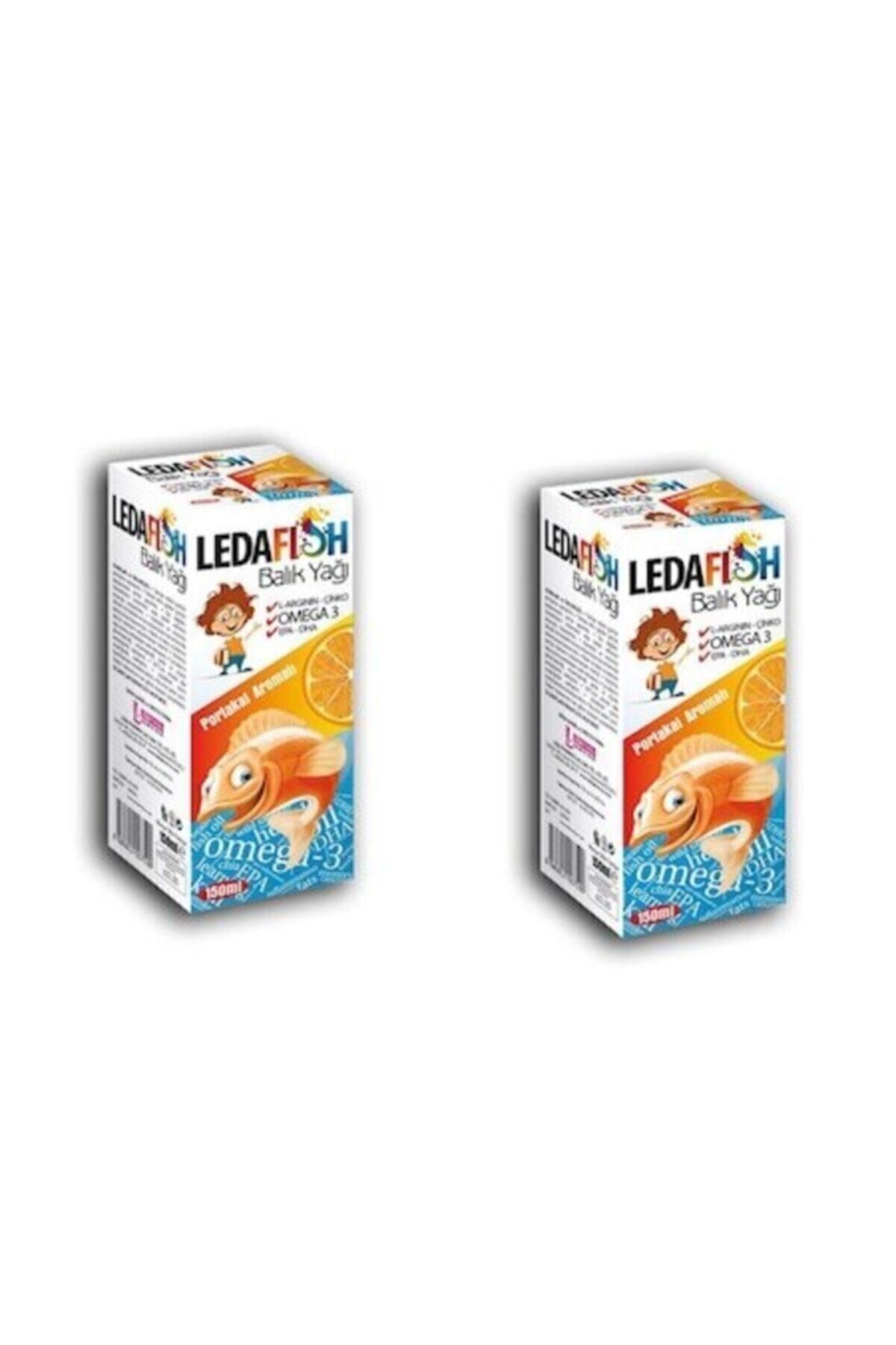 LedaPharma Ledafish Balık Yağı Portakal Aromalı 150 ml 2 Adet