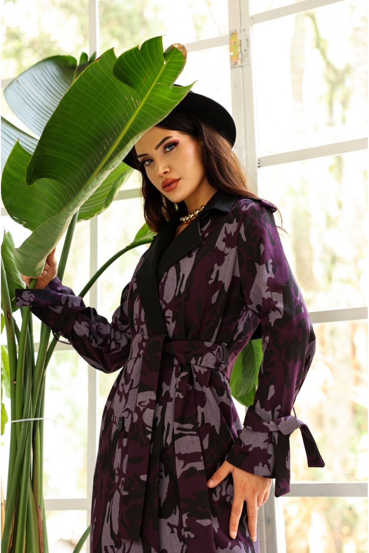 SahraAfra Tasarım Oversize Trençkot