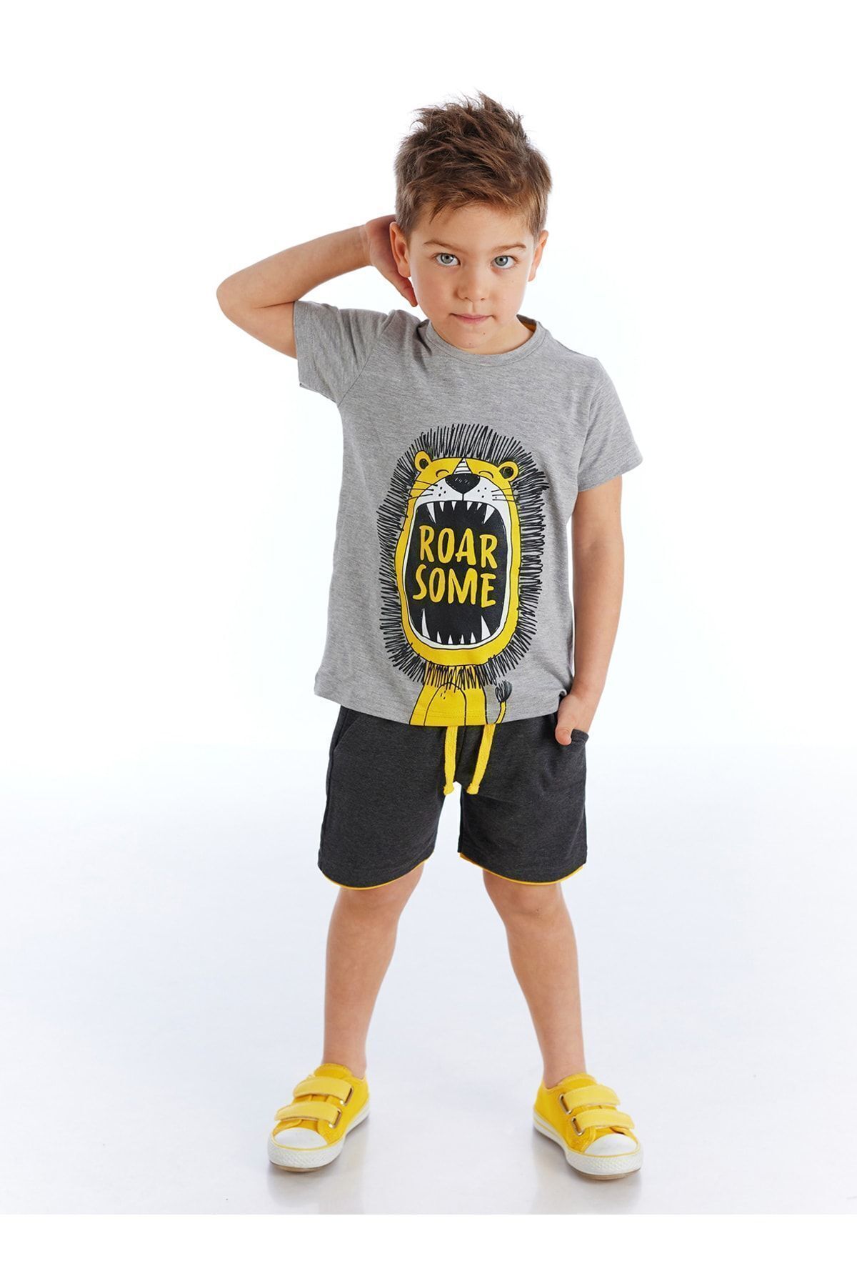 Denokids Some Roar Erkek Çocuk Şort Takım