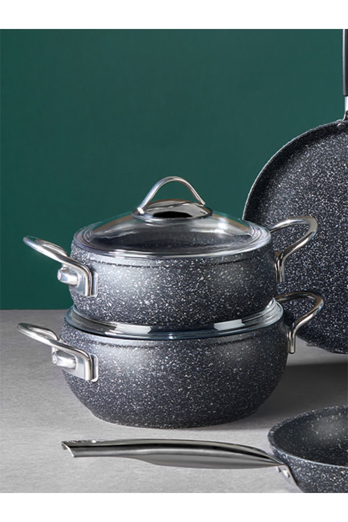 Falez Black Lıne 6 Parça Güveç Midi Set