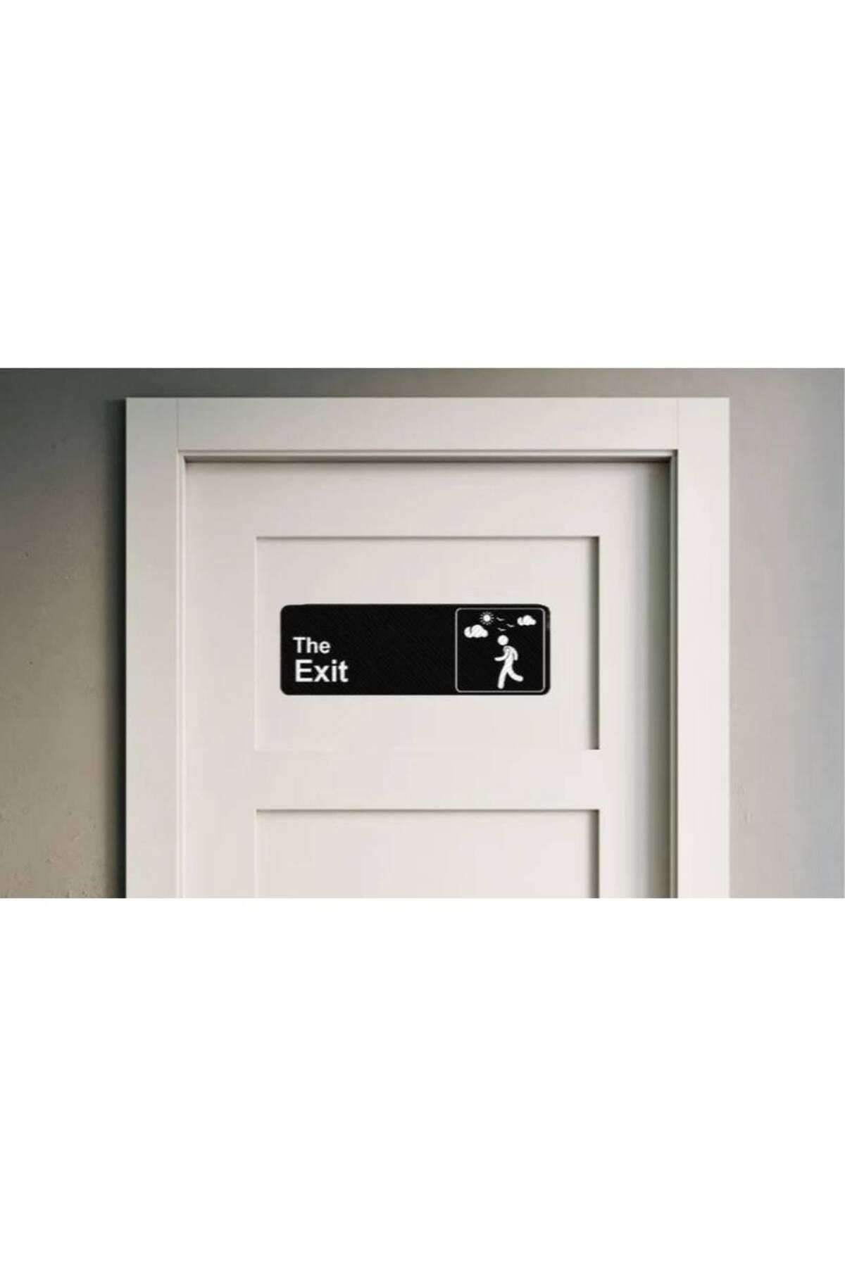 Cadde 3D Çıkış - Exit Tabelası - Kapı Süsü - Ofis - Dükkan Tabelaları